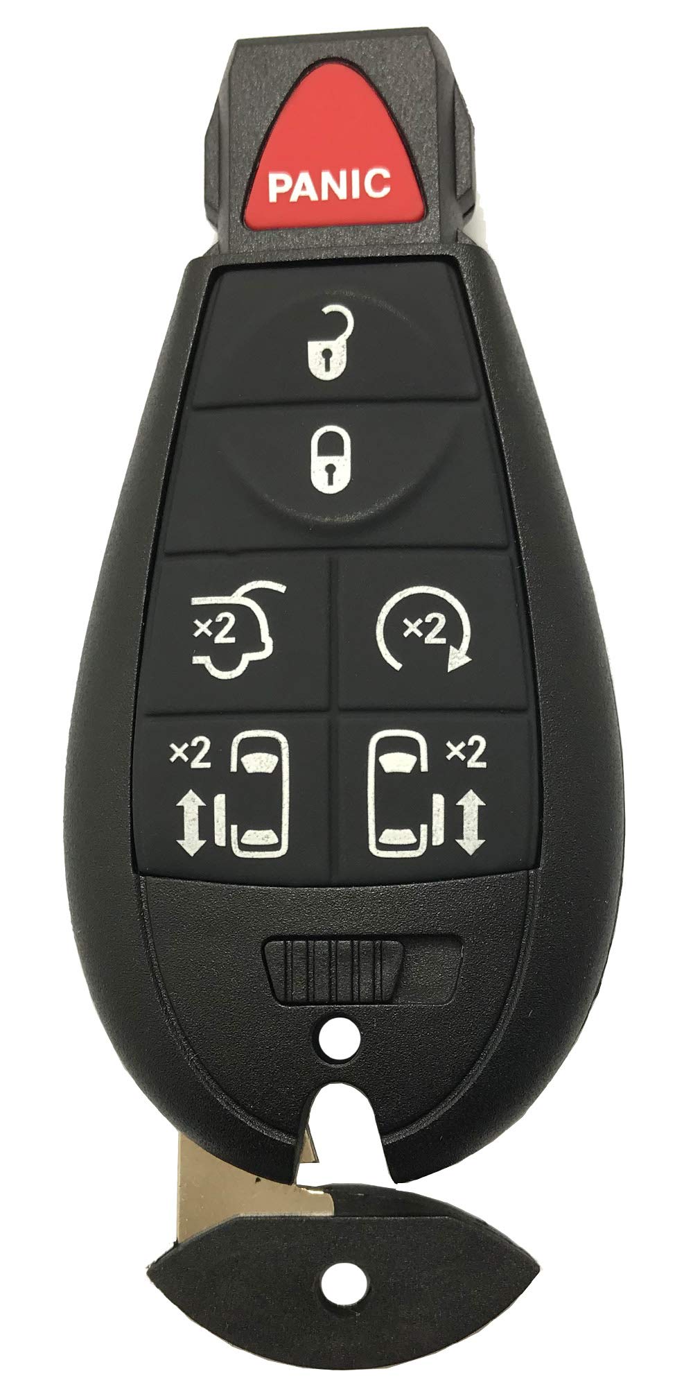 Horande Replacement Key Fob Case Cover fit for Chrysler Town and Country Dodge Grand Caravan Remote Control Key Fob Shell