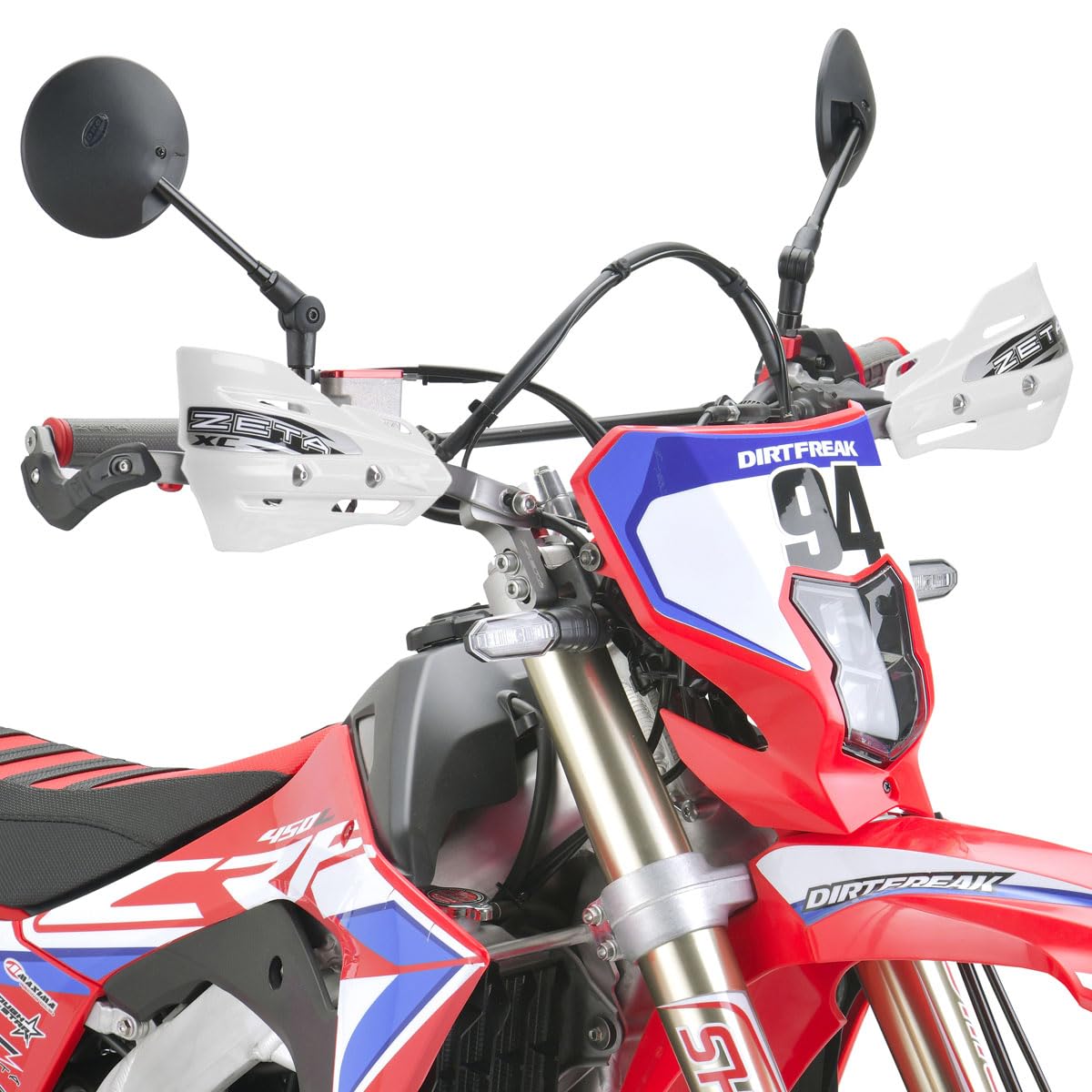 Zeta Xc Protector White Hand Shields (Pair) For Armor Handguards