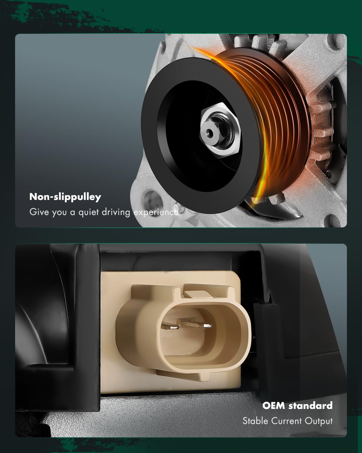 SCITOO Alternator Fits for Dodge Durango V8 5.7L 2004-2006, for Ram 1500 2500 35000 V8 5.7L 2003-2006- 12V 160Amp CW 7-Groove Pu