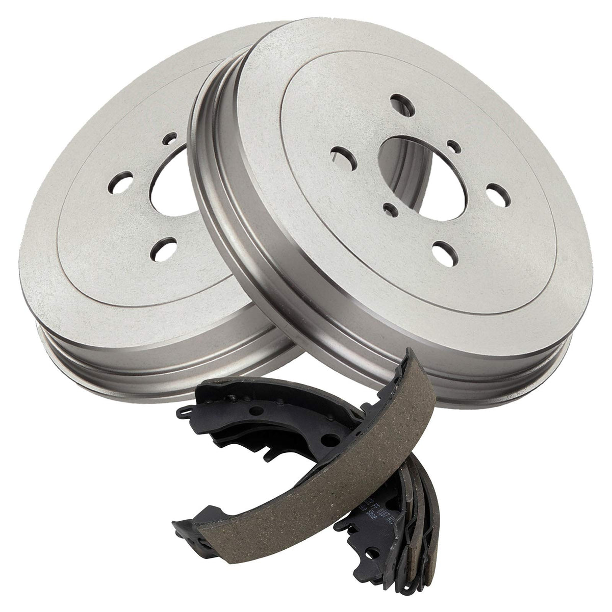 TRQ Rear Brake Drum & Shoe Kit LH Driver & RH Passenger Sides Compatible with Scion xA xB