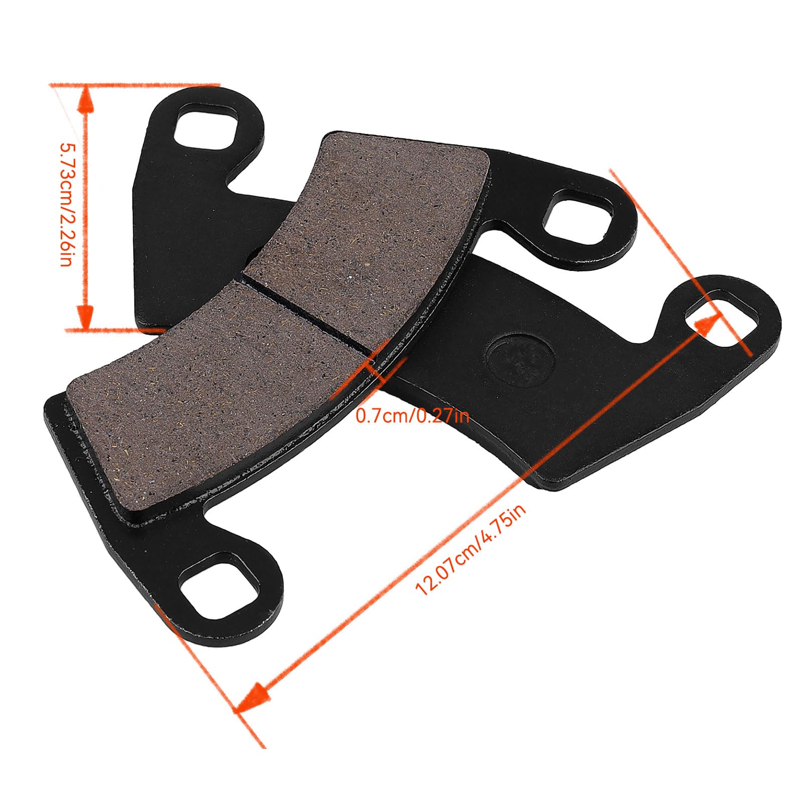 Front & Rear Brake Pads for Polaris Ranger 800 RZR 900 XP Ranger 900 700 570 Ranger 900 XP Ranger 800 XP Ranger Crew 500 RZR 4 8