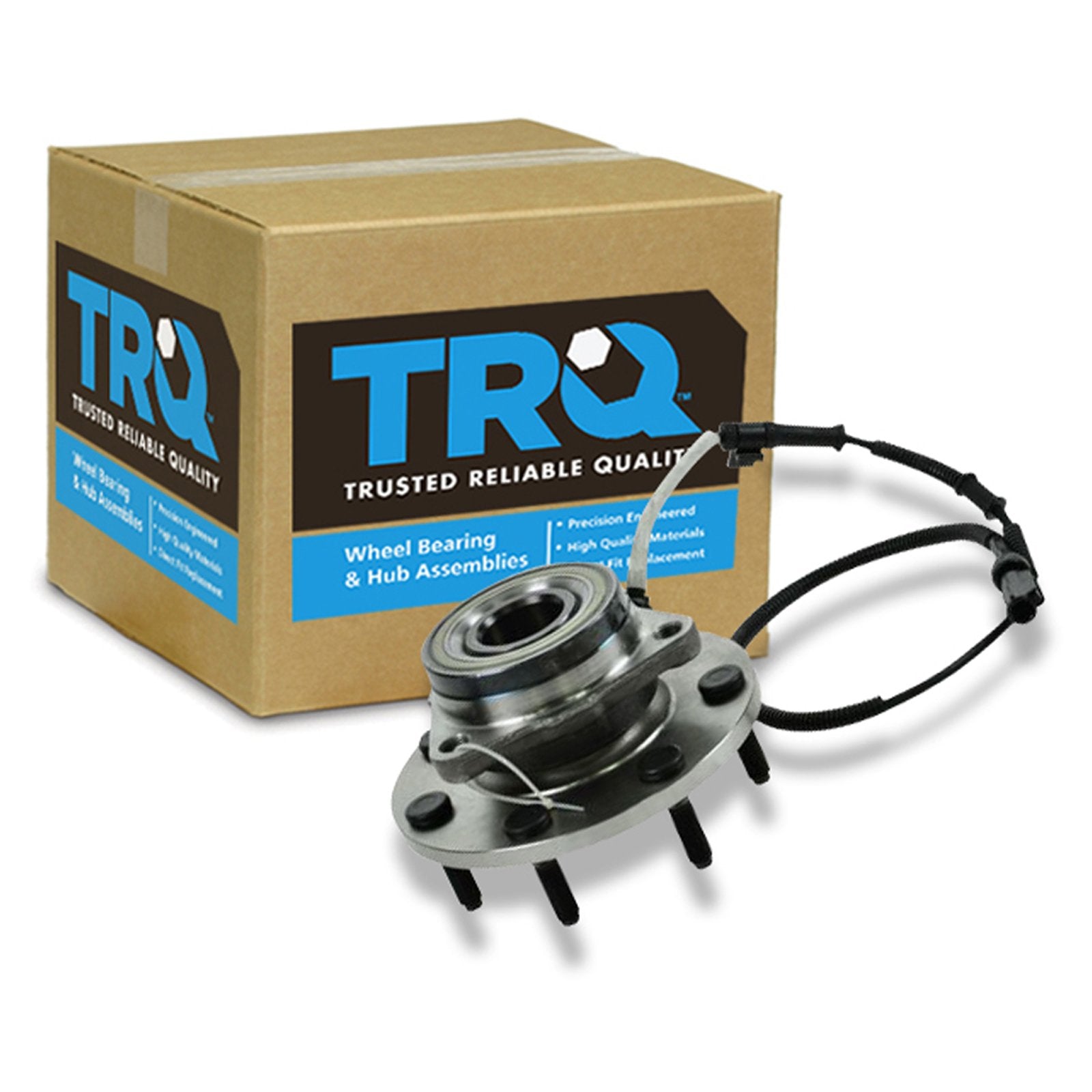 Trq Front Wheel Bearing & Hub Assembly 4Wd With Abs Sensor Compatible With 2000-2003 Ford F-150 2004 F-150 Heritage 1997-1999 F-