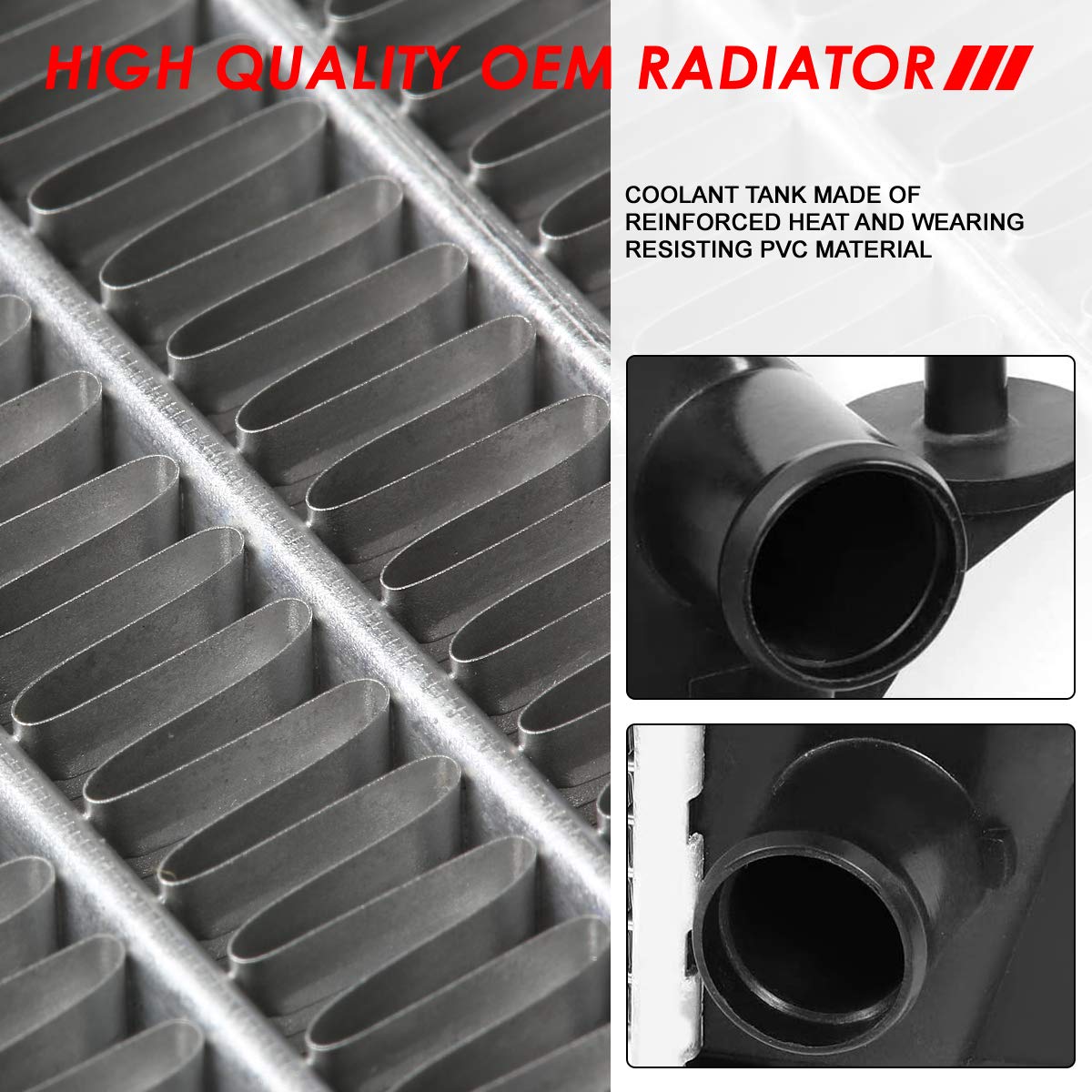 Auto Dynasty Radiator Compatible With 1993-1998 Ford Thunderbird Lincoln Mark Viii Mercury Cougar 4.6L V8, Dpi 1551 Factory Styl