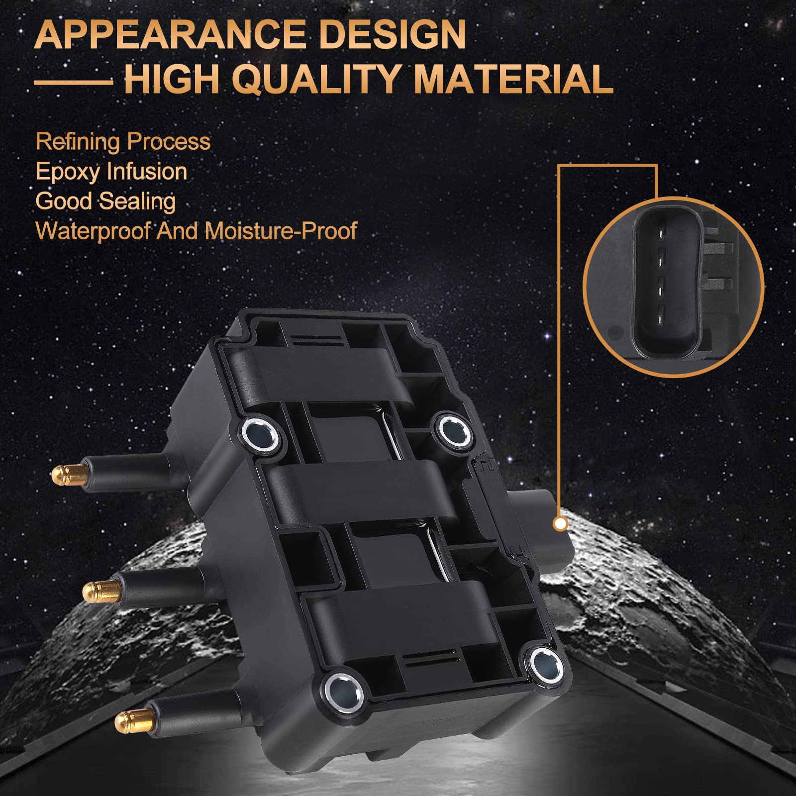 Ignition Coil Pack For Chrysler Town & Country Pacifica Voyager Dodge Caravan Grand Caravan Jeep Wrangler Volkswagen Routan 3.3L