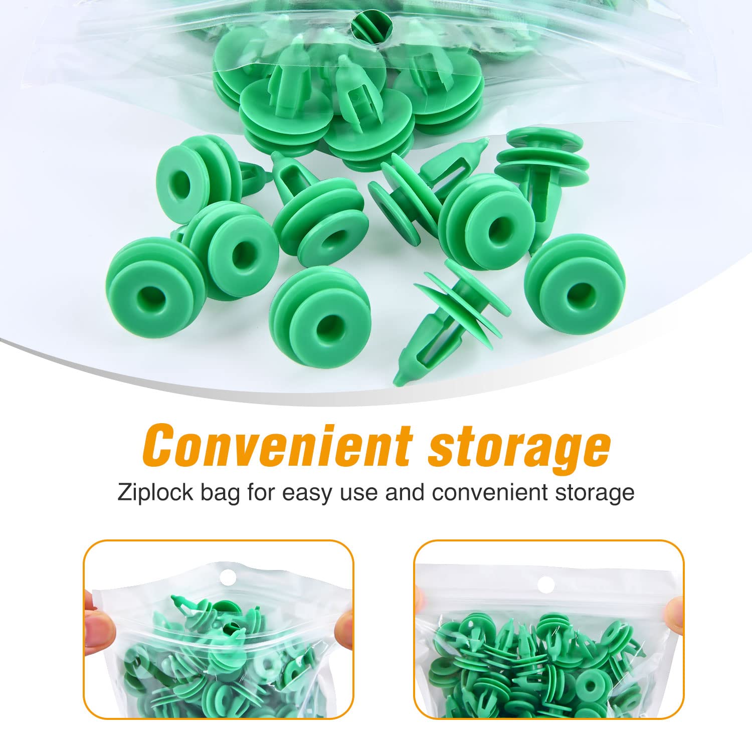 Gooacc 100Pcs Door Panel Retainer Clips Replacement For Jeep Grand Cherokee Chrysler Cirrus Voyager Dodge Grand Caravan Stratus,