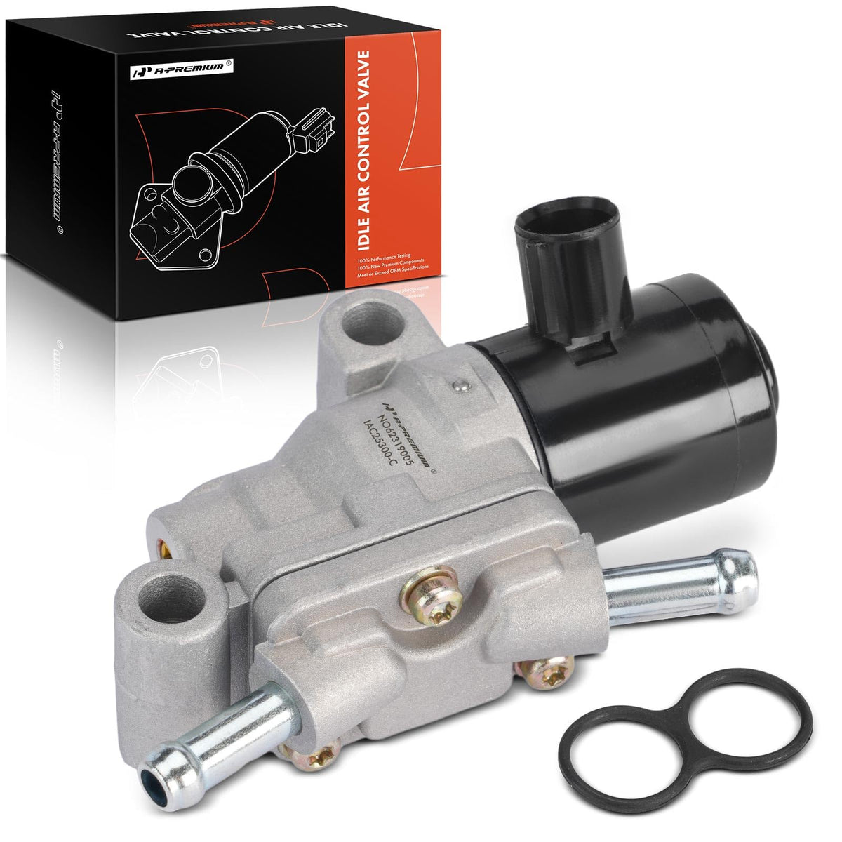 A-Premium Fuel Injection Idle Air Control Valve Compatible with Honda Accord 1990-1993, Prelude 1992-1996, 2.2L 2.3L, Auxiliary 