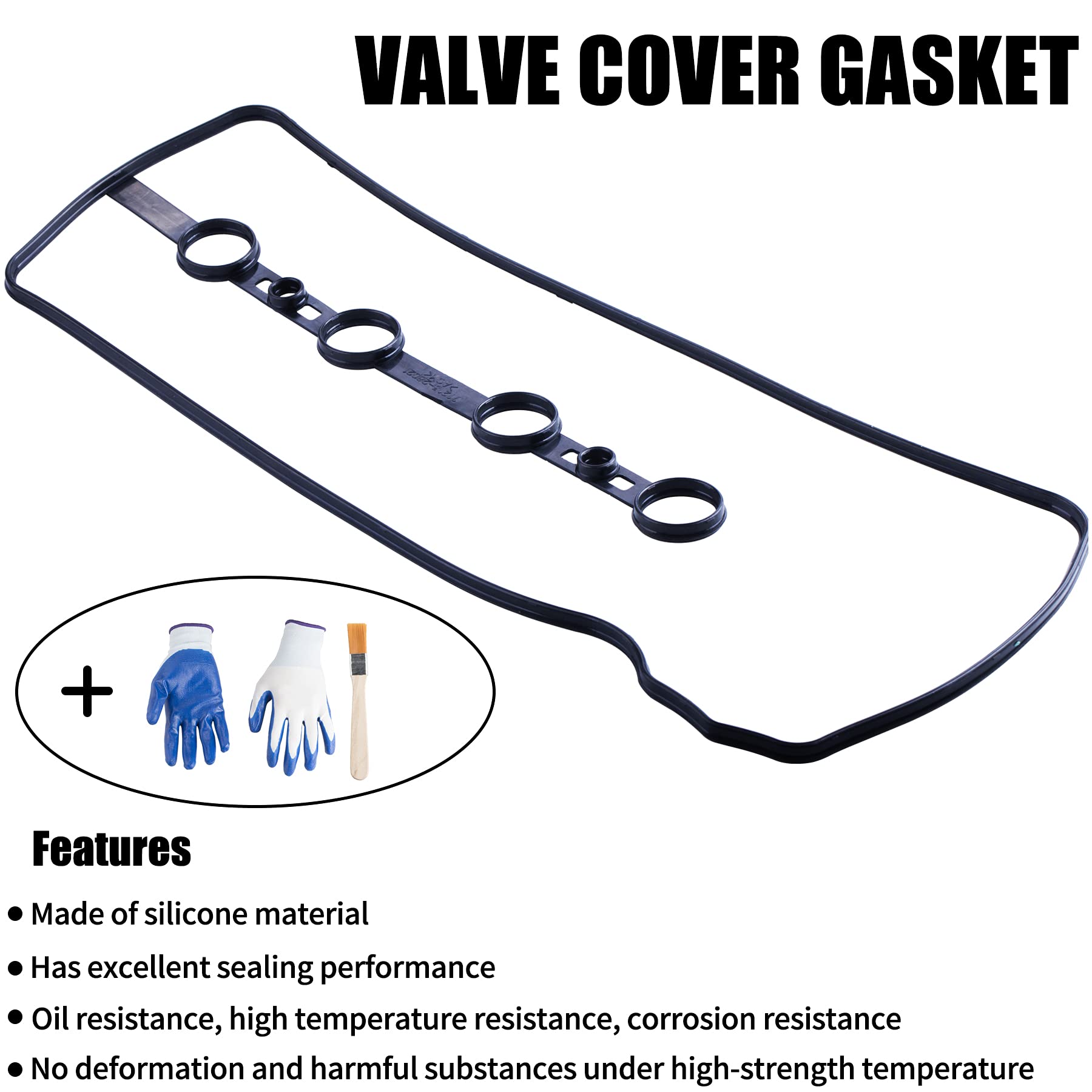 ORAEVY Valve Cover Gasket VS50530R Compatible with 2.4L Engine Toyota RAV4 Camry Corolla Solara Matrix Highlander 2AZ-FE Scion t