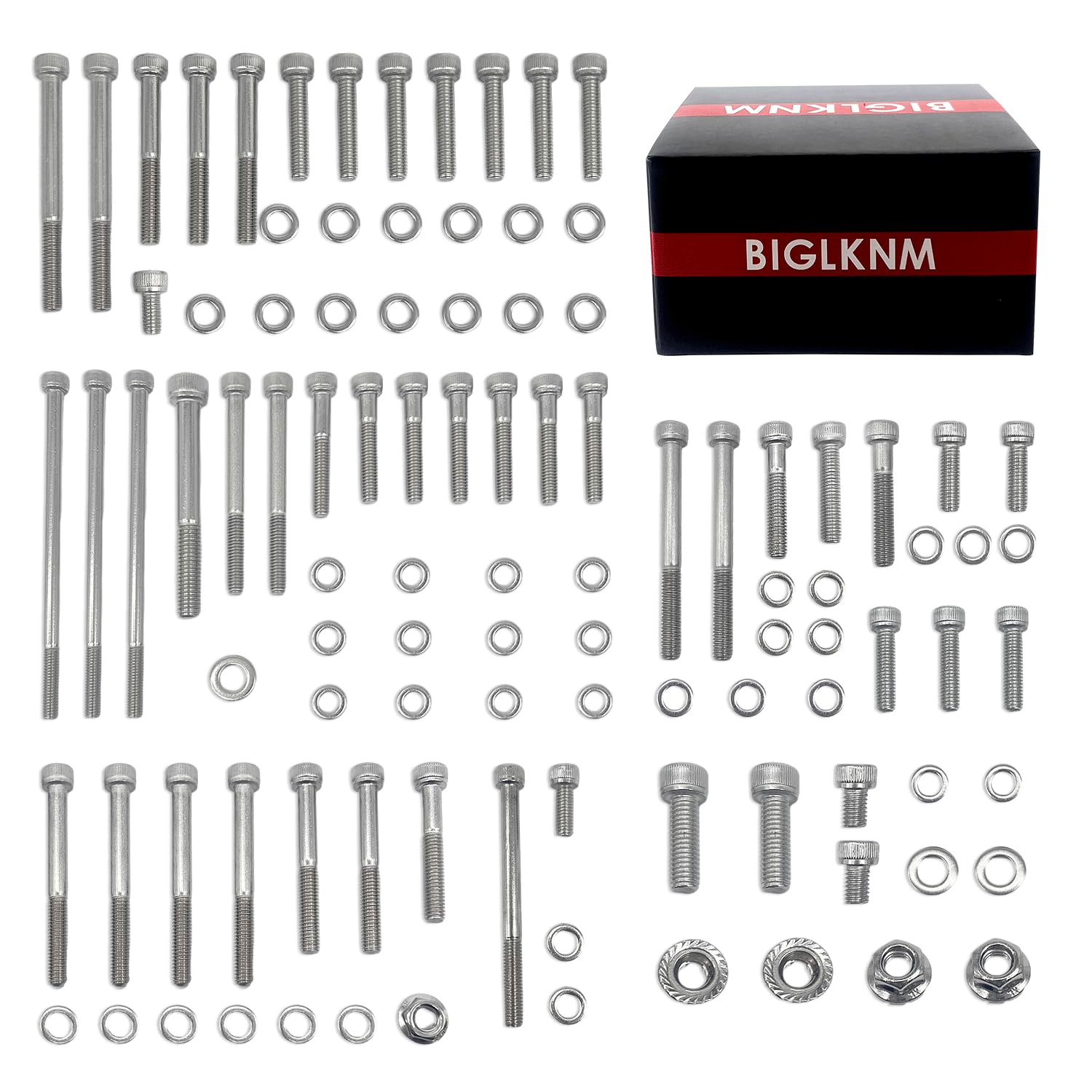BIGLKNM 102pcs Engine Bolt Screw Kit Set for Honda TRX400EX 400EX 400X SPORTRAX, Car Replacement Accessories Compatible with Hon