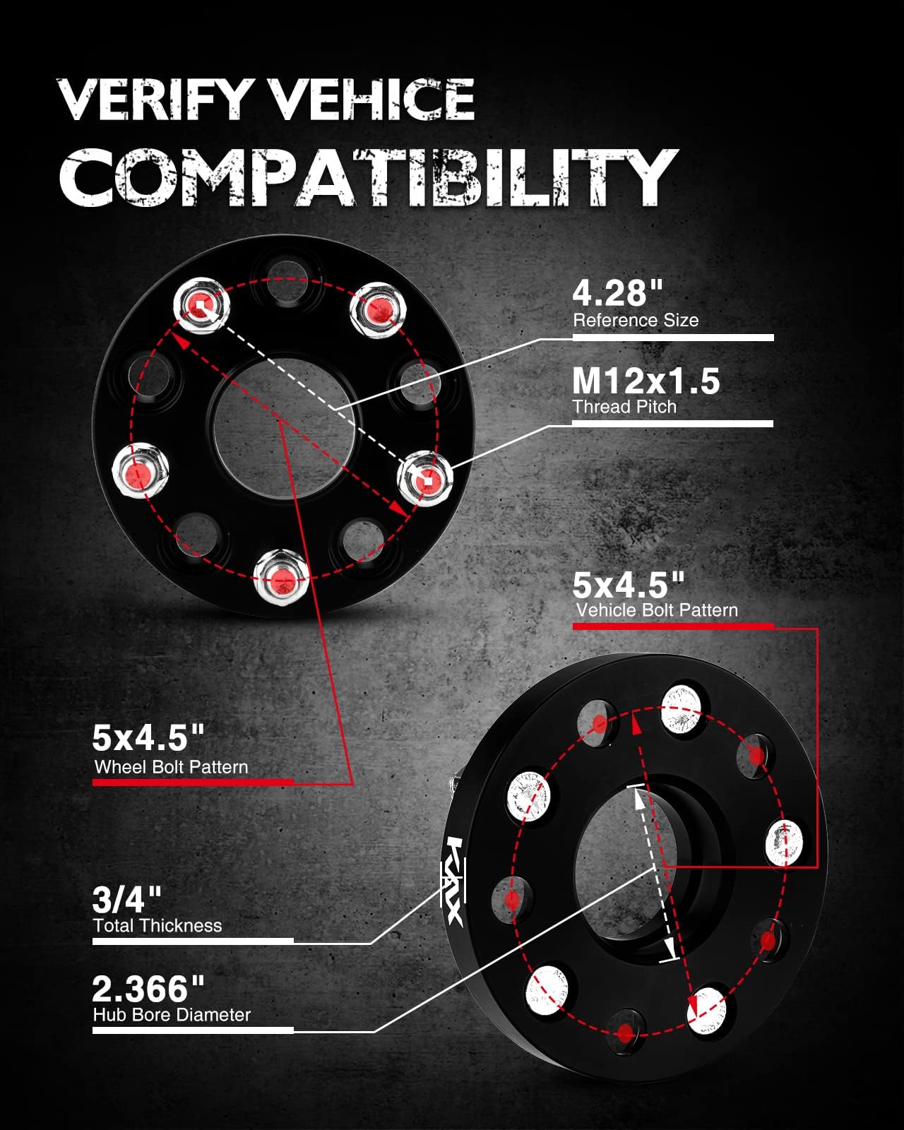 Kax 5X4.5 Wheel Spacers,20Mm 5 Lug Hub Centric Wheel Spacers Fit For Rav4, Camry, Highlander, Tacoma, Rx350, Es350, Rx330, Avalo