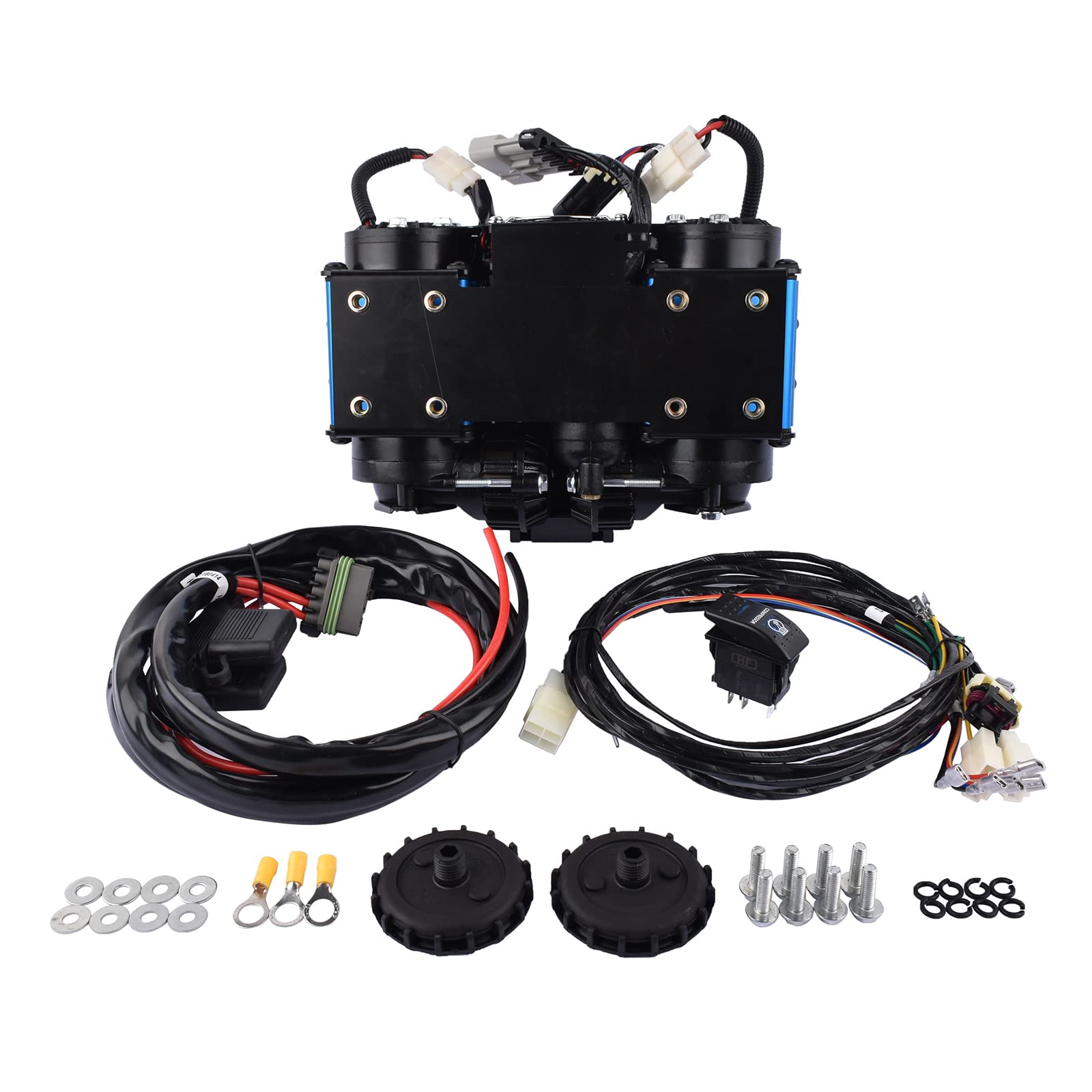 GELUOXI 12V Twin Air Compressor Replacement for CKMTA12 Universal High Output On-Board Air Compressor