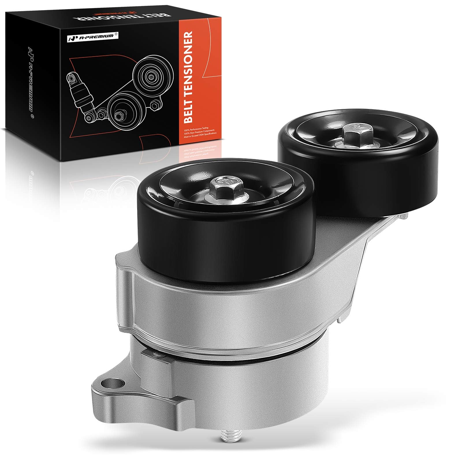 A-Premium Belt Tensioner Assembly with Pulley Compatible with Honda Accord 2003-2012, Odyssey 2005-2010, Pilot, Ridgeline & Acur