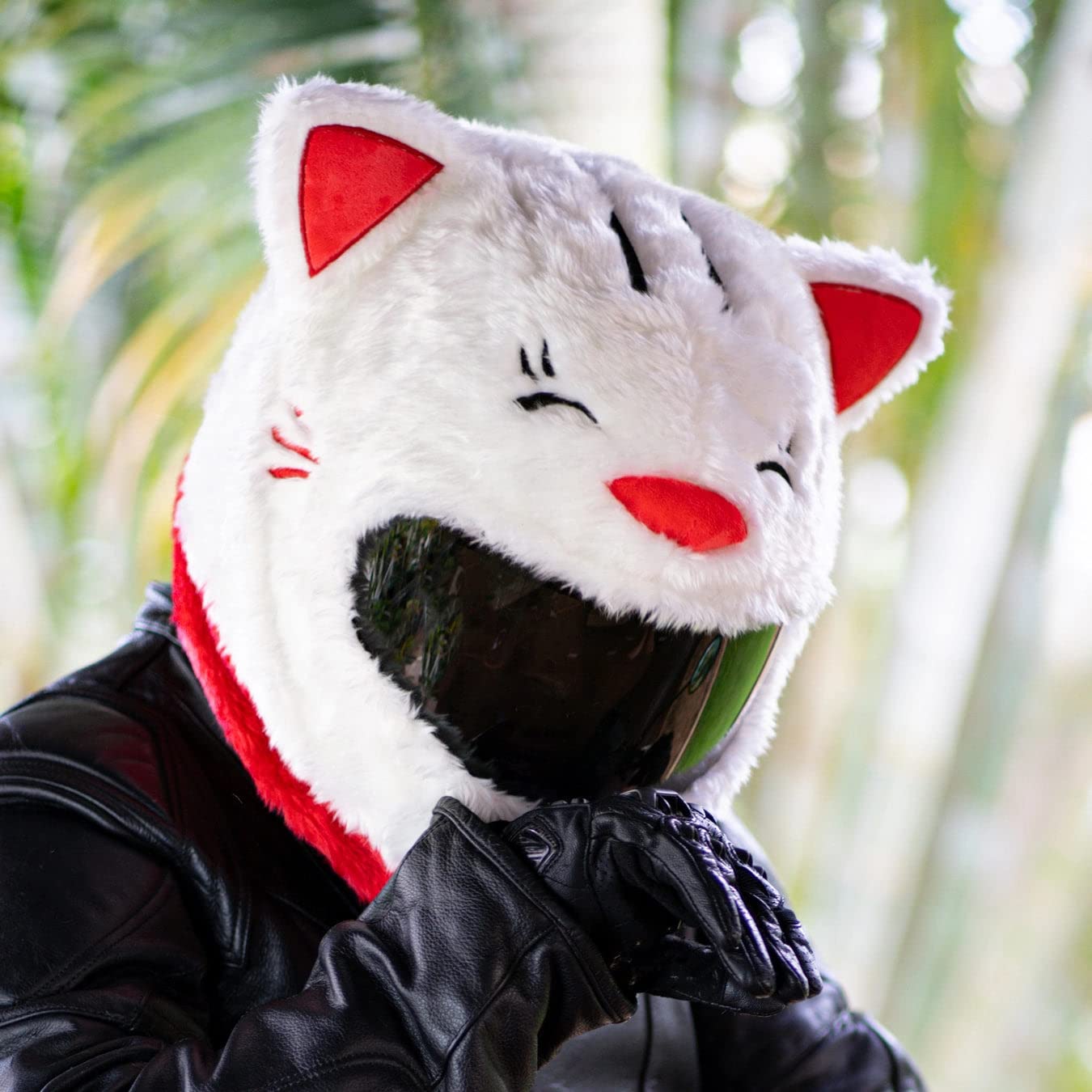 Moto Loot Helmet Cover For Motorcycle Helmet, Fun Rides And Gifts (Cover Only. Helmet Not Included) - Lucky Cat