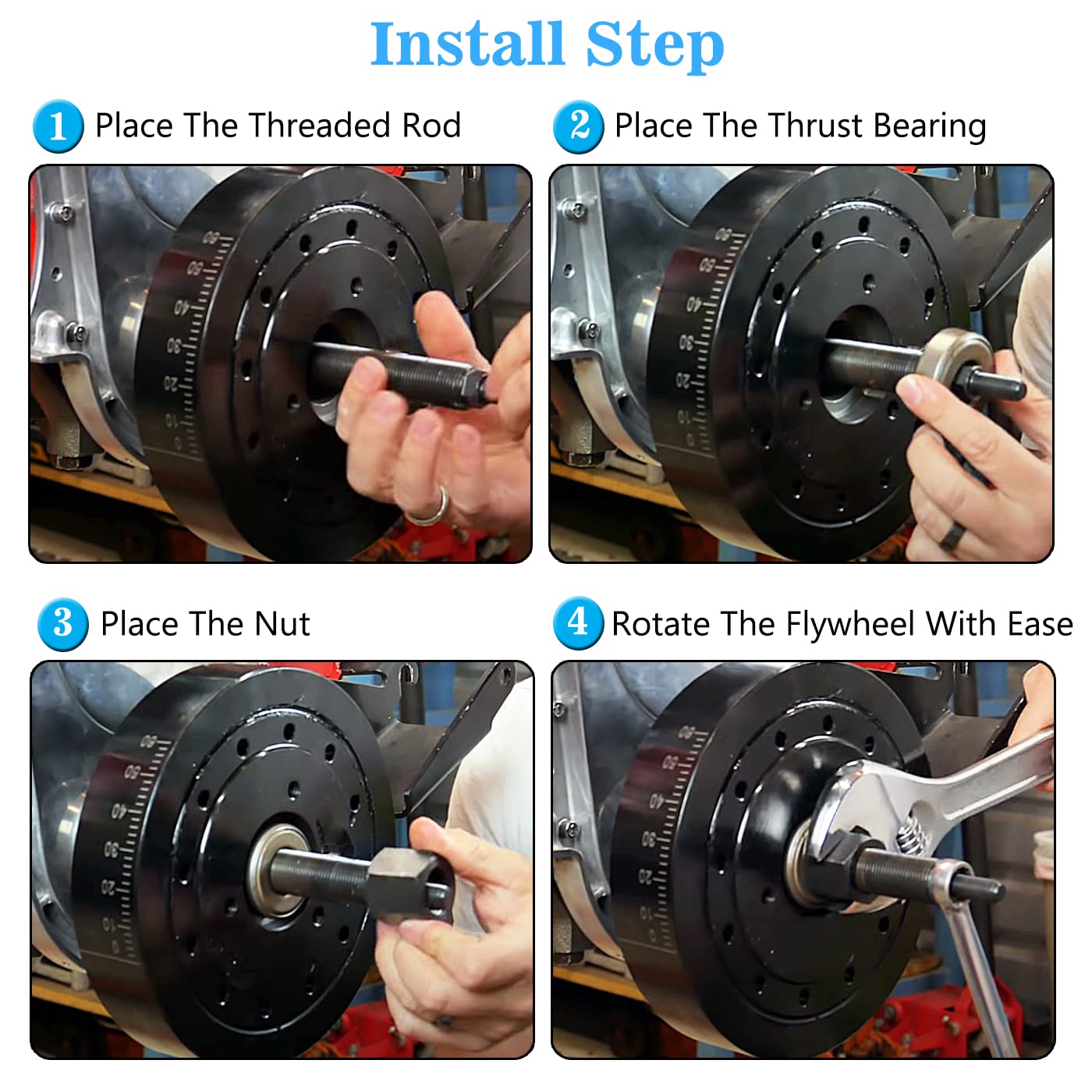 66515 Harmonic Balancer Installation Tool Compatible with Chevy SBC BBC Cranks