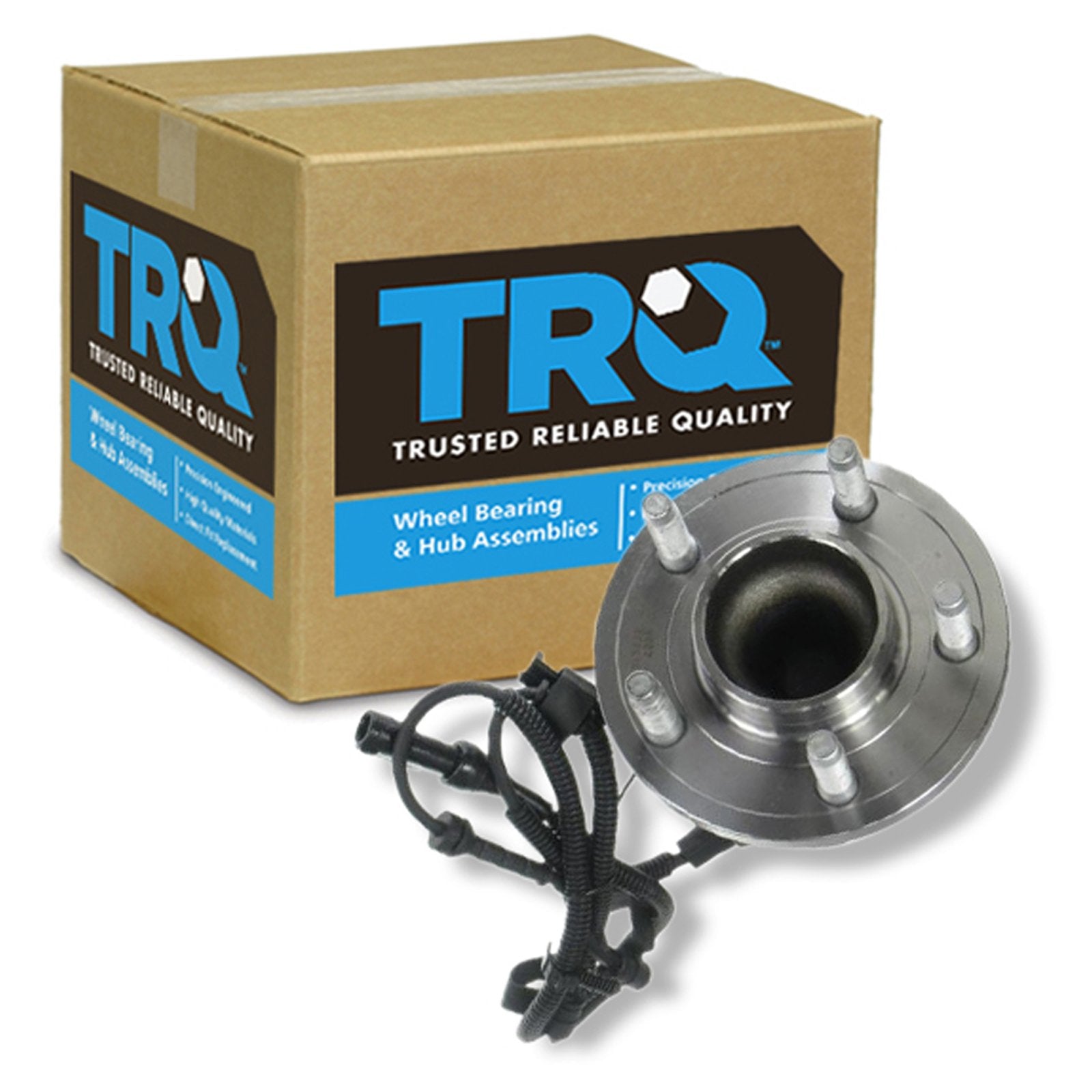 Trq Front Left Right Wheel Hub Bearing Assembly Driver Passenger Side Compatible With 2005-2011 Ford Crown Victoria Lincoln Town