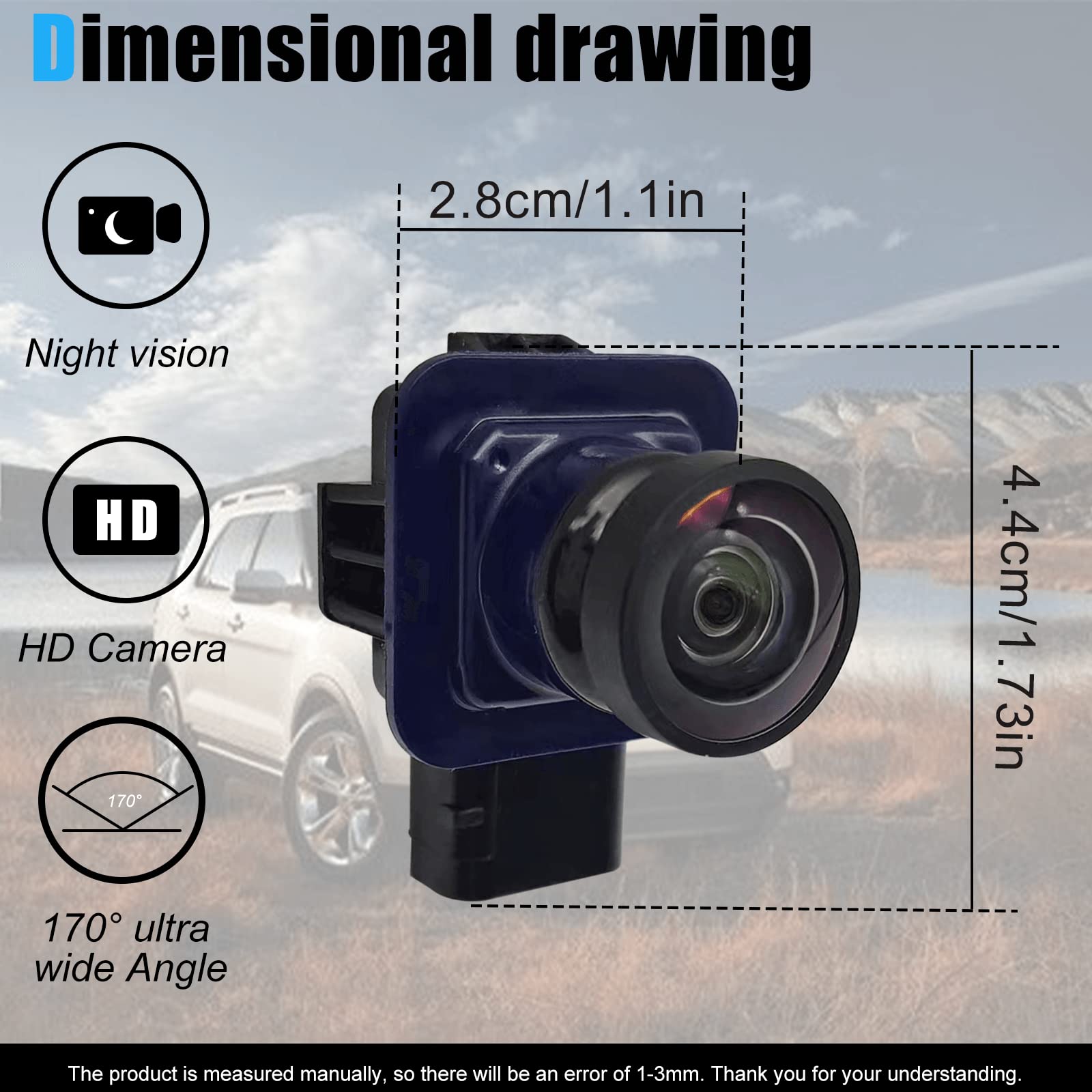 The Rear View Mirror Assist Camera Is Only Compatible With 2011-2015 Ford Explorer Rear View Mirror Backup Camera Oe Number Bb5Z