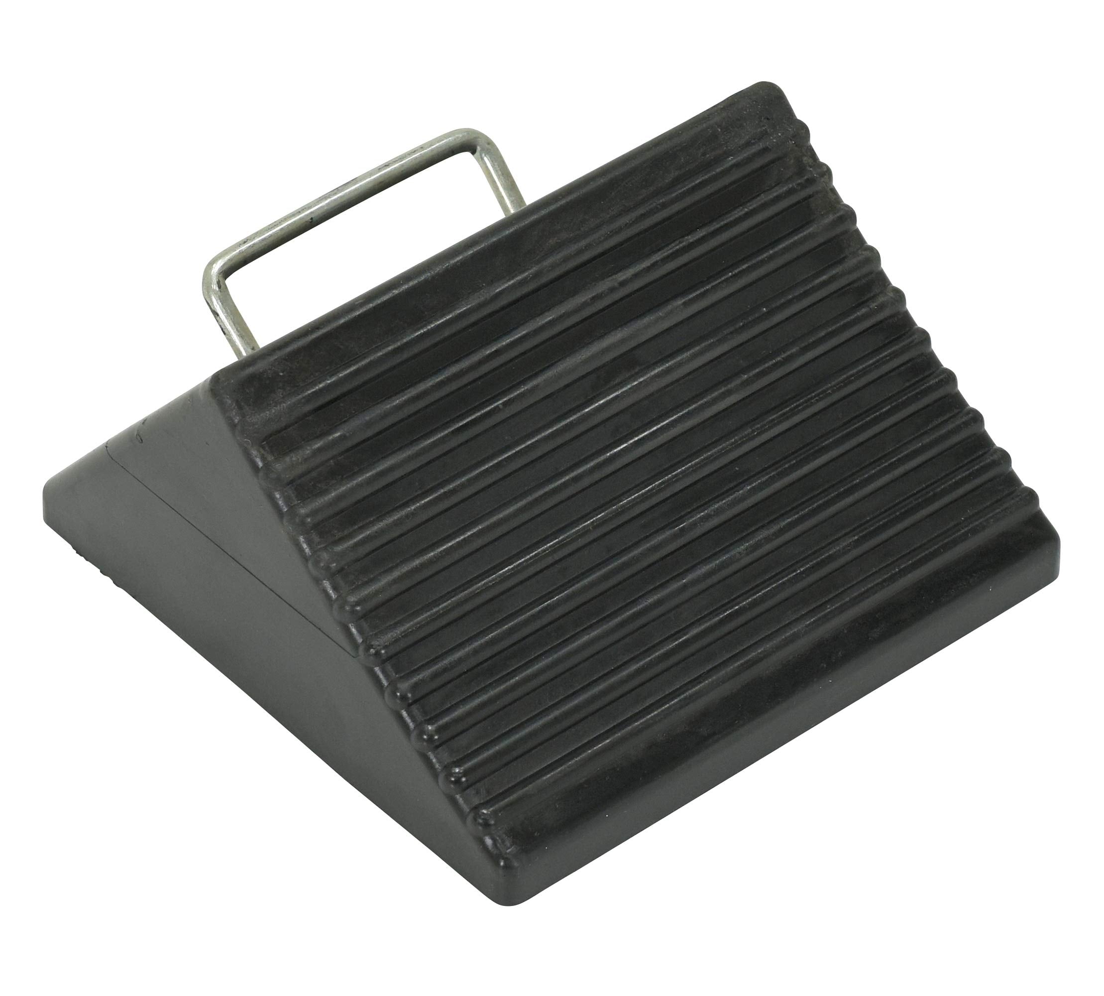 Vestil RWC3 Mini Rubber Wheel Chock, 8 inch Width, Black, 1 Count (Pack of 1)