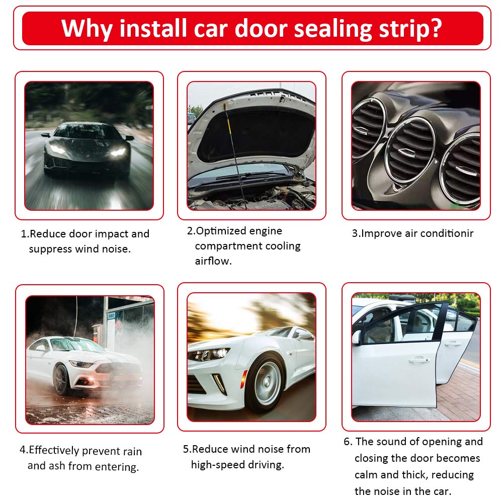 Automotive Door Rubber Seal Trim Seal Strip With Side Bulb For Cars, Boats, Trucks, Rvs And Home Applications - Pvc Bulb Trim With Epdm Rubber Seal (33Ft)