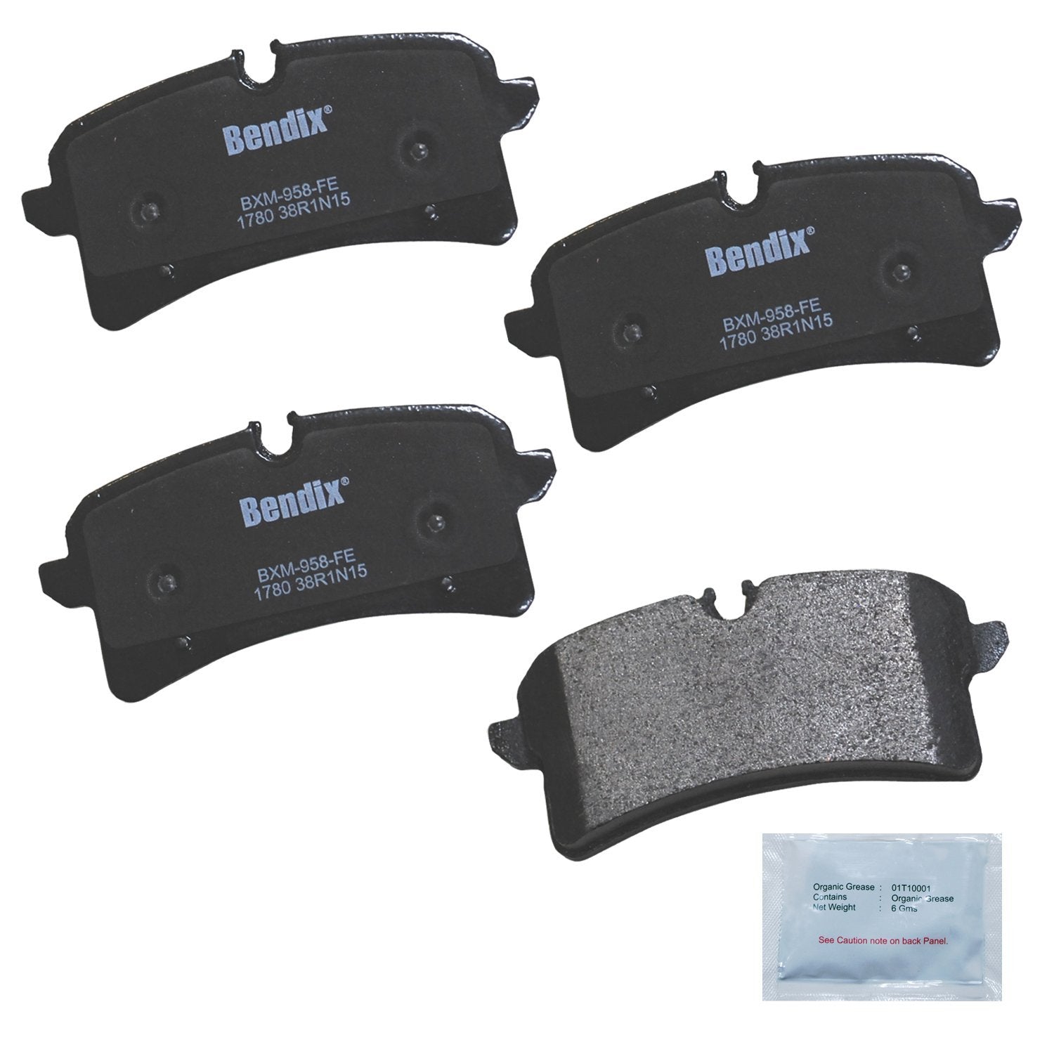 Bendix Priority1 Cfm1780 Semi-Metallic Rear Brake Pads For Porsche Macan 2018-2016