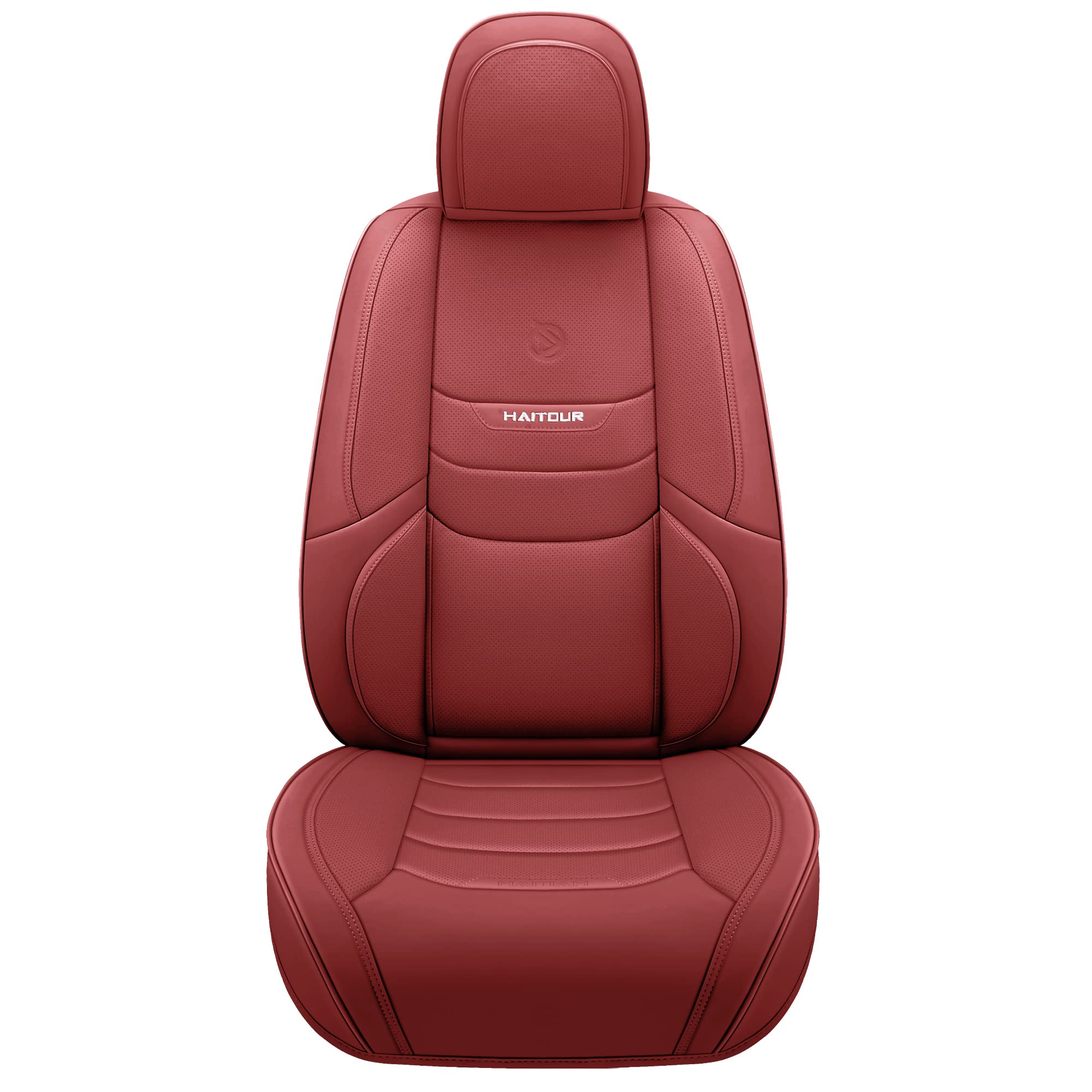 Haitour Universal Fit Full Coverage Leather Car Seat Covers For Cars Sedans Trucks Suvs,Waterproof Luxury Car Seat Protector,Fro