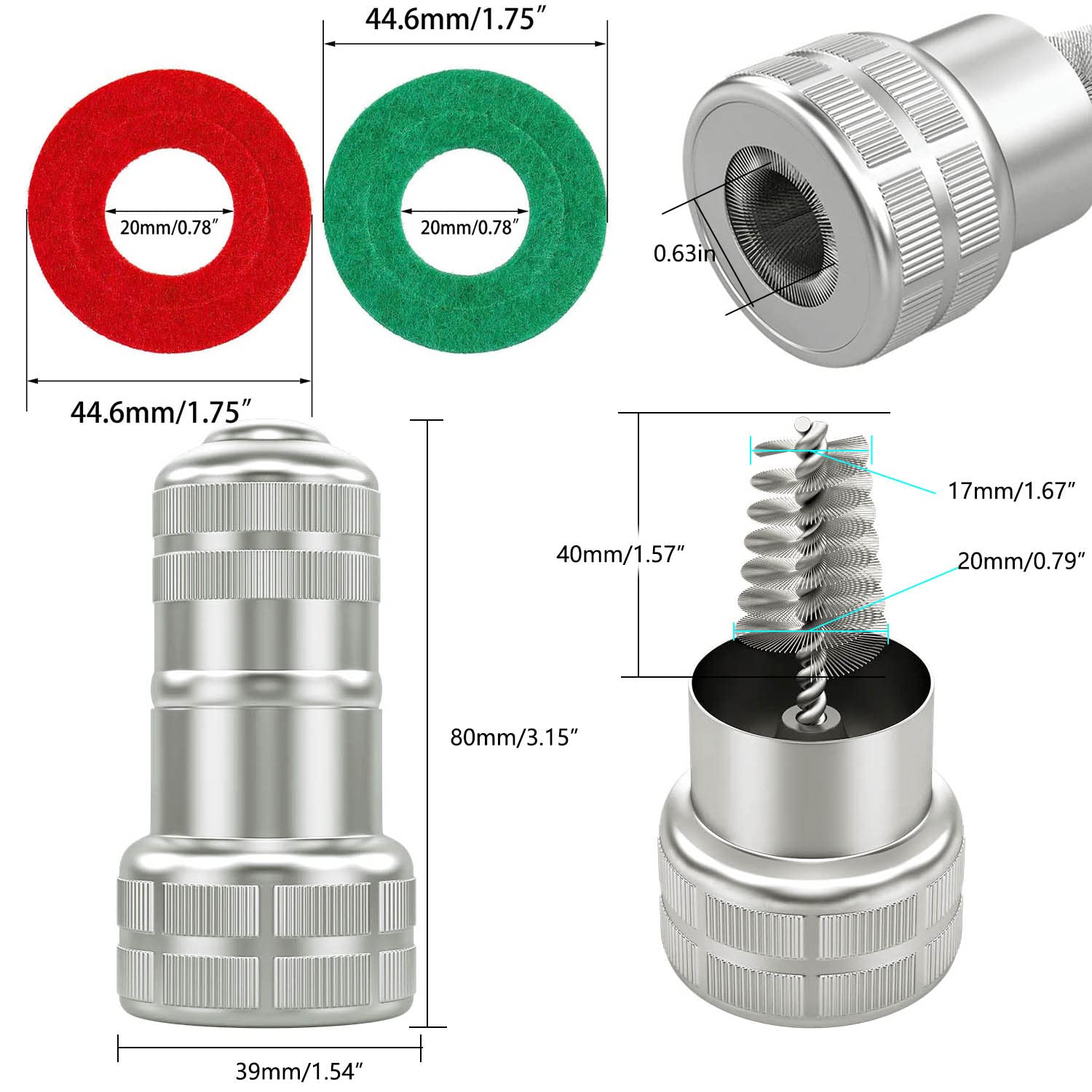 Tworider 12 Pcs Battery Terminal Cleaner Tool Kit, Battery Brush, Wash Cleaning Battery Wire Brush Post Battery Cable Cleaner Dirt Corrosion Brushes Hand Tool Car Battery Cleaner Tool