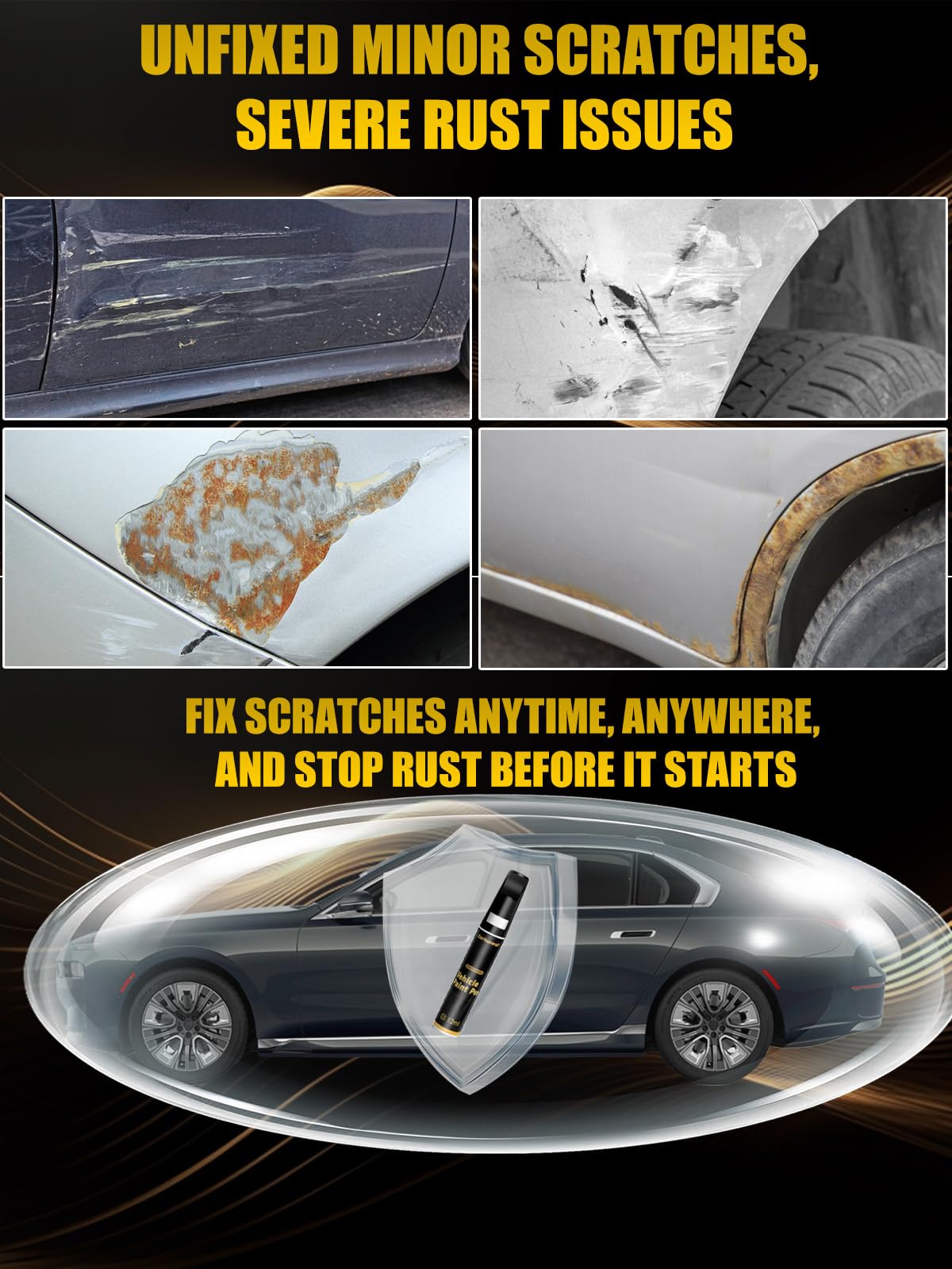 Purple Touch Up Paint for Cars, Car Scratch Repair Pen, Car Paint Touch Up Pen Auto Scratches Remover Easy to Use and Quick Fix(