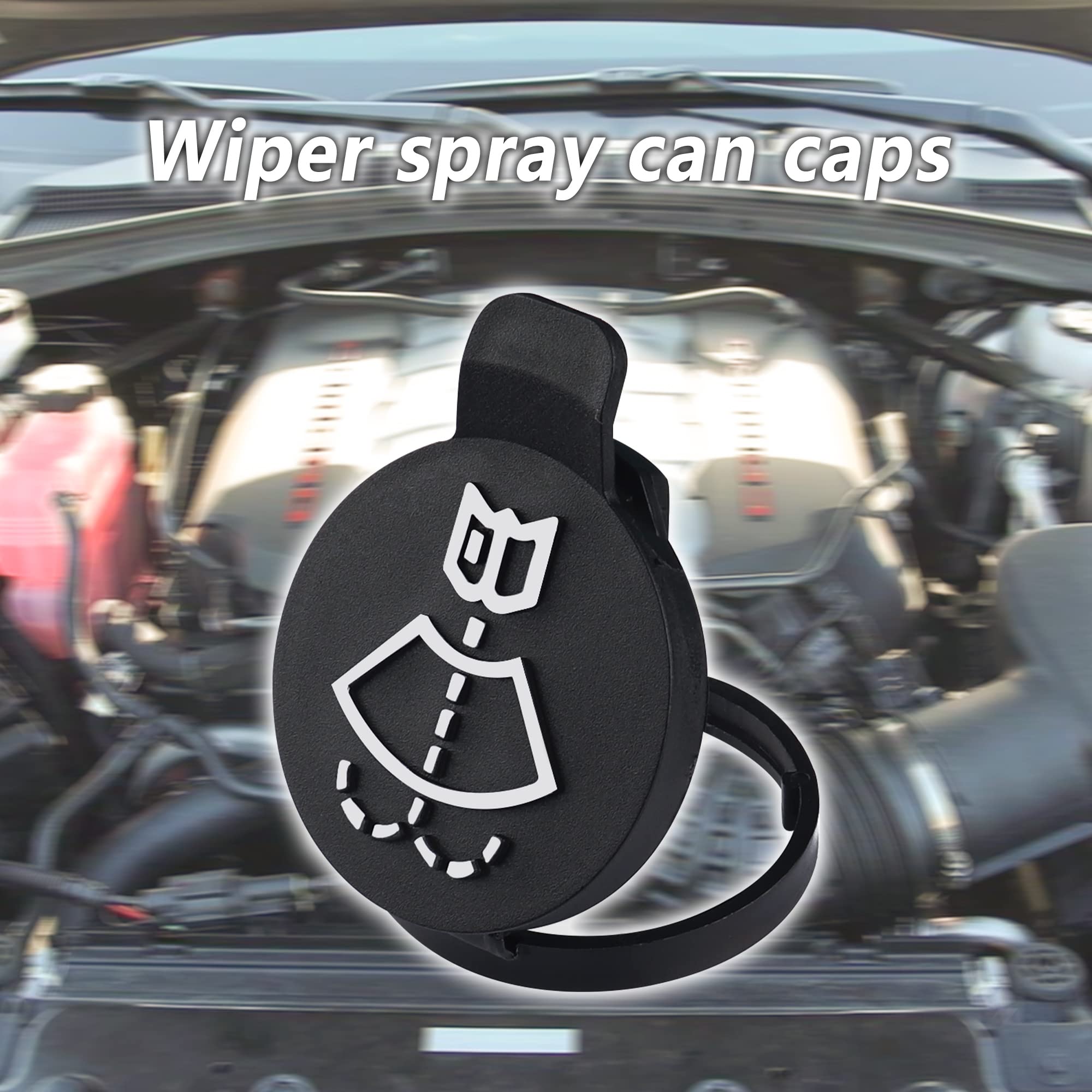 Windshield Wiper Washer Fluid Reservoir Tank Bottle Cap Replacement Parts-OEM #13227300,12767700,12788573-Compatible for Chevrol