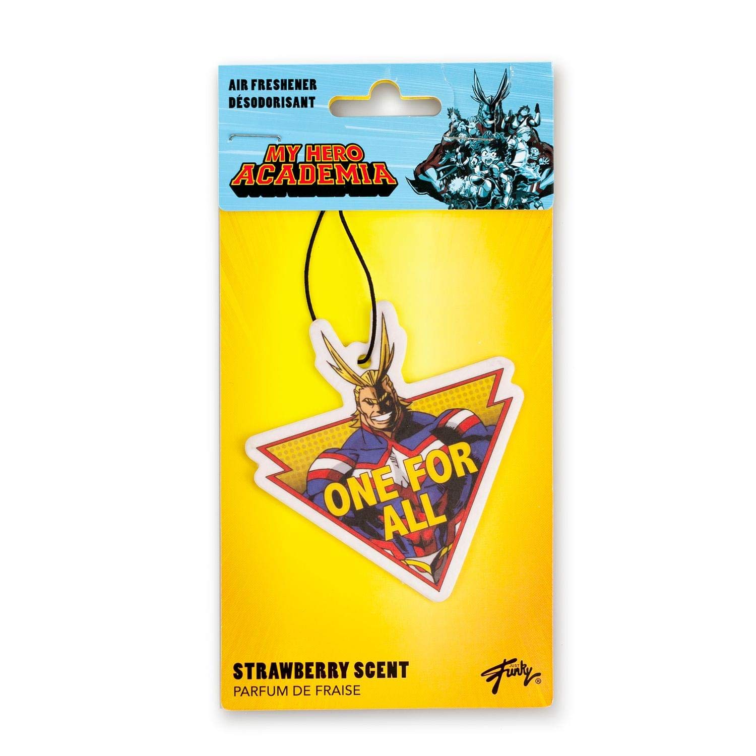 My Hero Academia All Might Hanging Air Freshener, Strawberry Scent Anime Figure