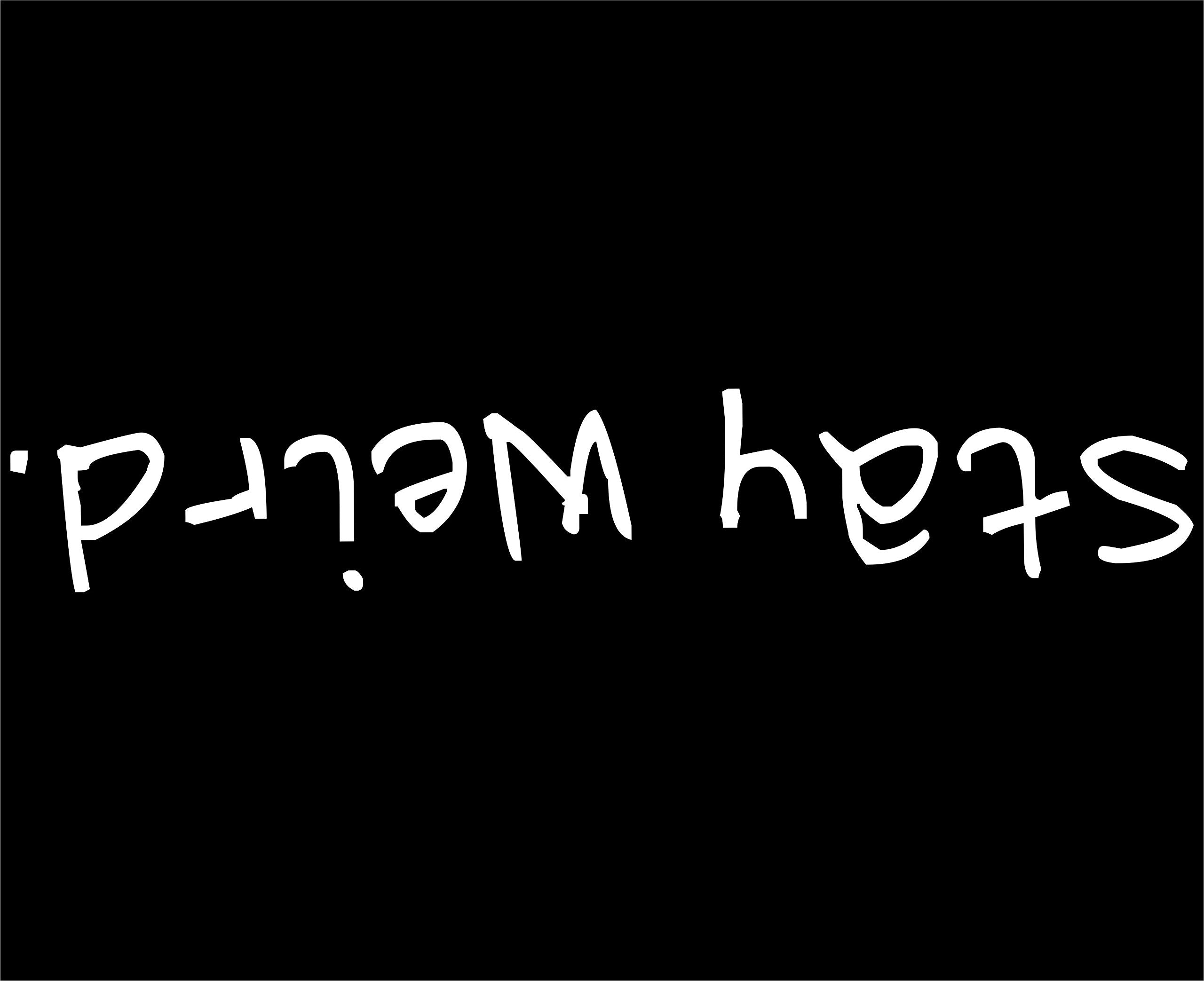 Stay Weird - 8.75 '' X 1.5 '' - Vinyl Dye Cut Decal/Bumper Sticker For Windows, Trucks, Cars, Laptops, Macbooks, Etc.