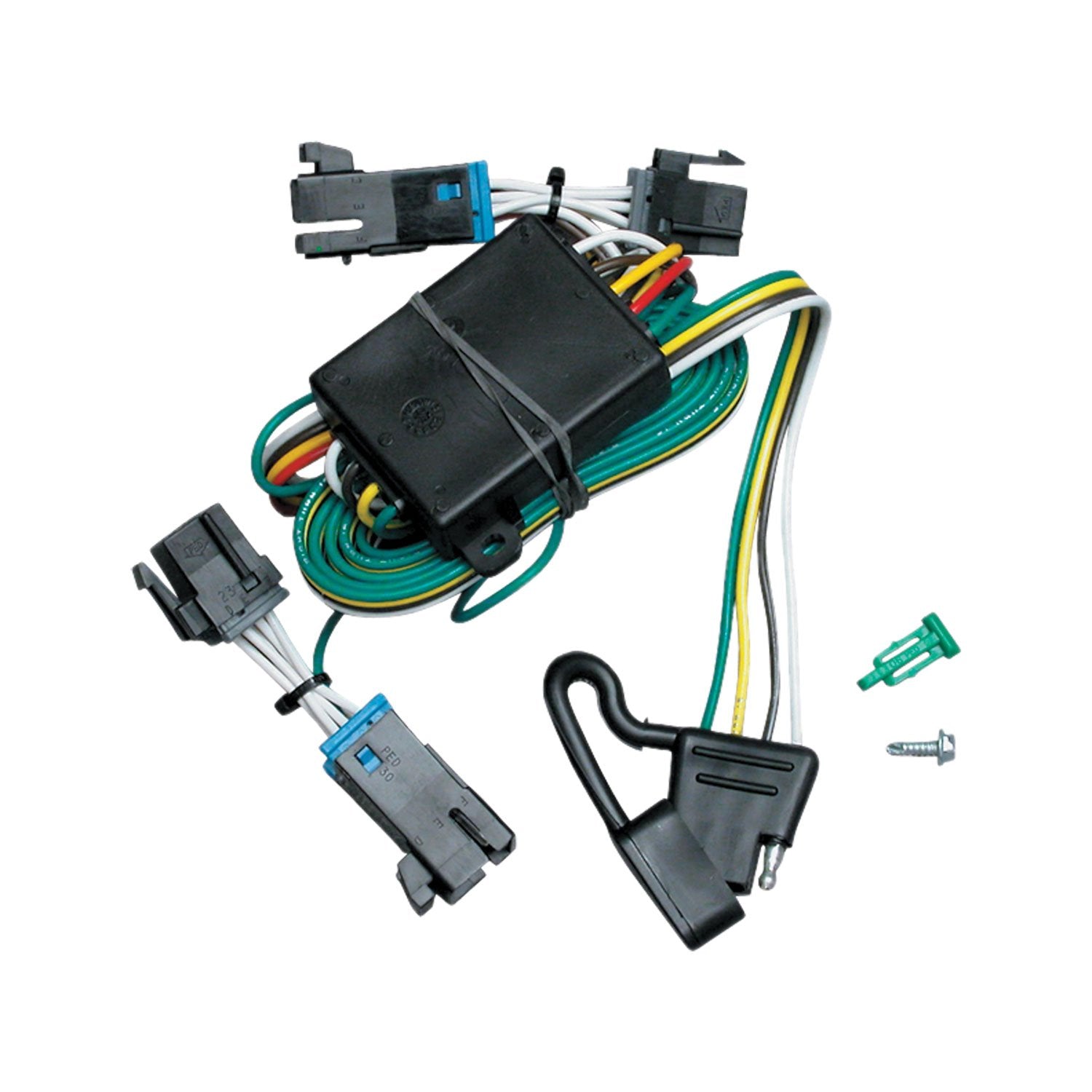 Tekonsha 118377 T-One T-Connector Harness,4-Way Flat,W/Converter, Black
