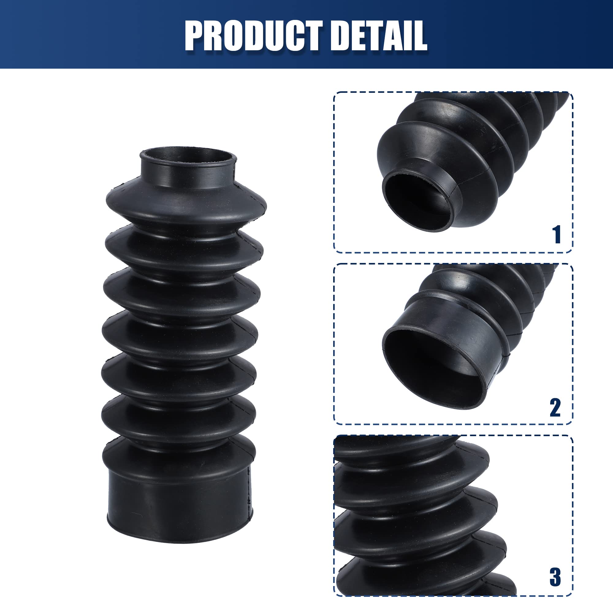 X AUTOHAUX 2 Pcs Motorcycle Front Fork Guards Covers Shock Absorbers Boots 39mm Universal for Harley Sportster XL883 1200 for AT
