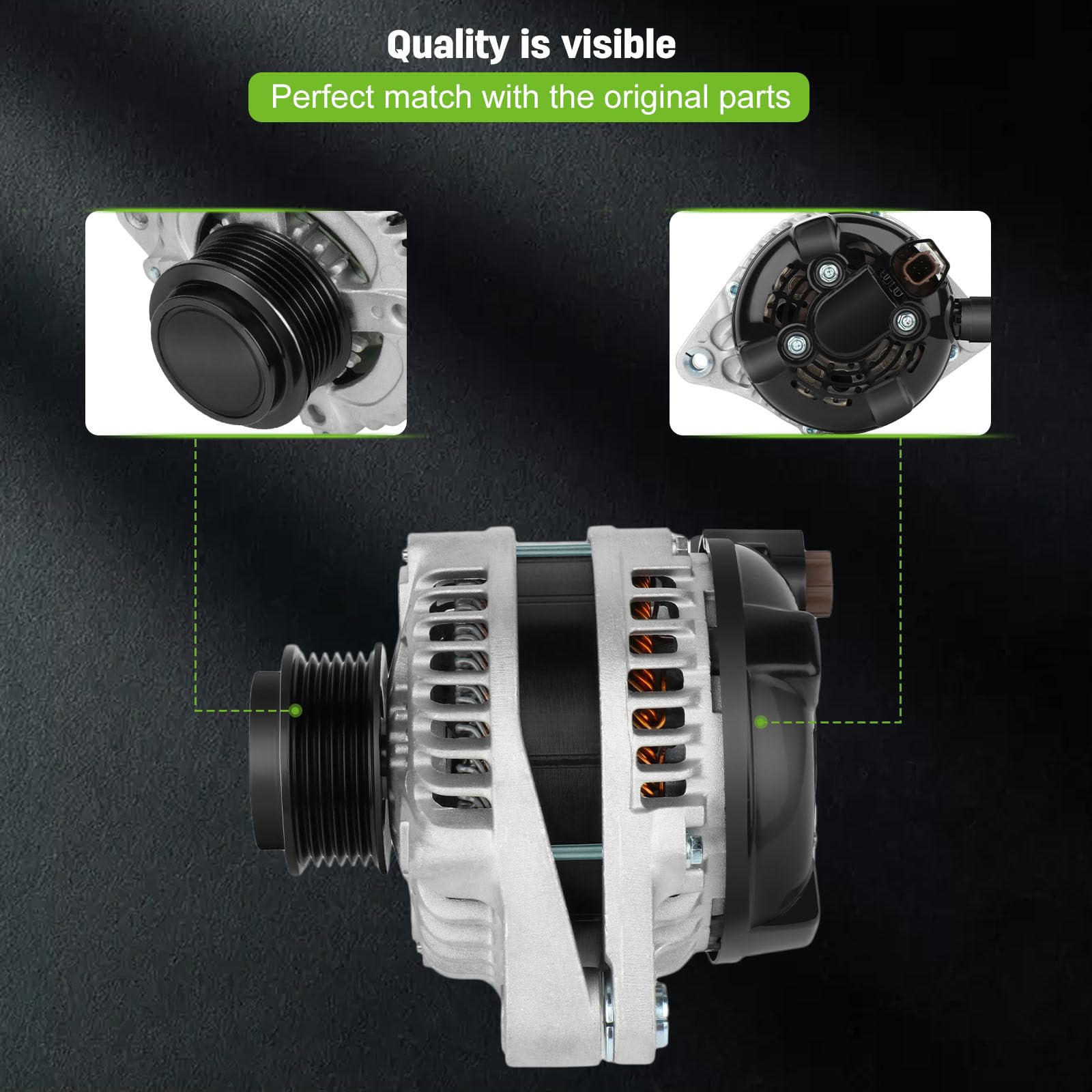 Scitoo Alternator 9764219-124 Fit For Honda For Pilot 2012 2013 2014 2015 For Honda For Odyssey 2011 2012 2013