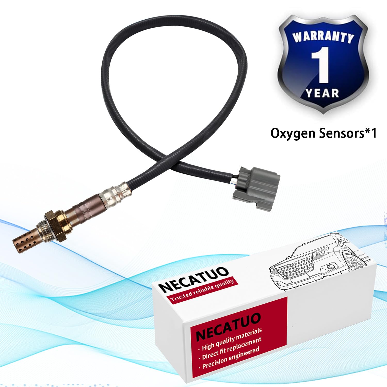 Necatuo 234-4621 Upstream O2 Oxygen Sensor (Set Of 1) Heated Air Fuel Ratio Compatible With Accord Civic Odyssey Prelude Cl Nsx