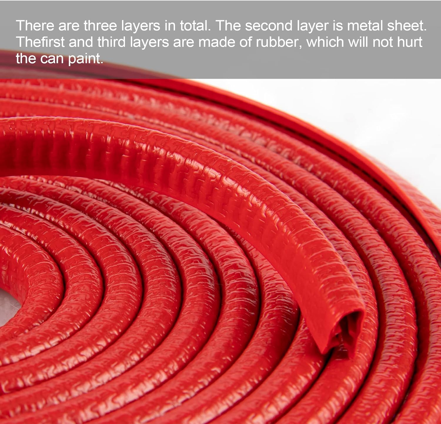 Singaro 49Ft (15M) Car Door Edge Guard, No Glue Car Door Entry Guard Protective Strip, Rubber Edge Trim Car Door Protector, Appl