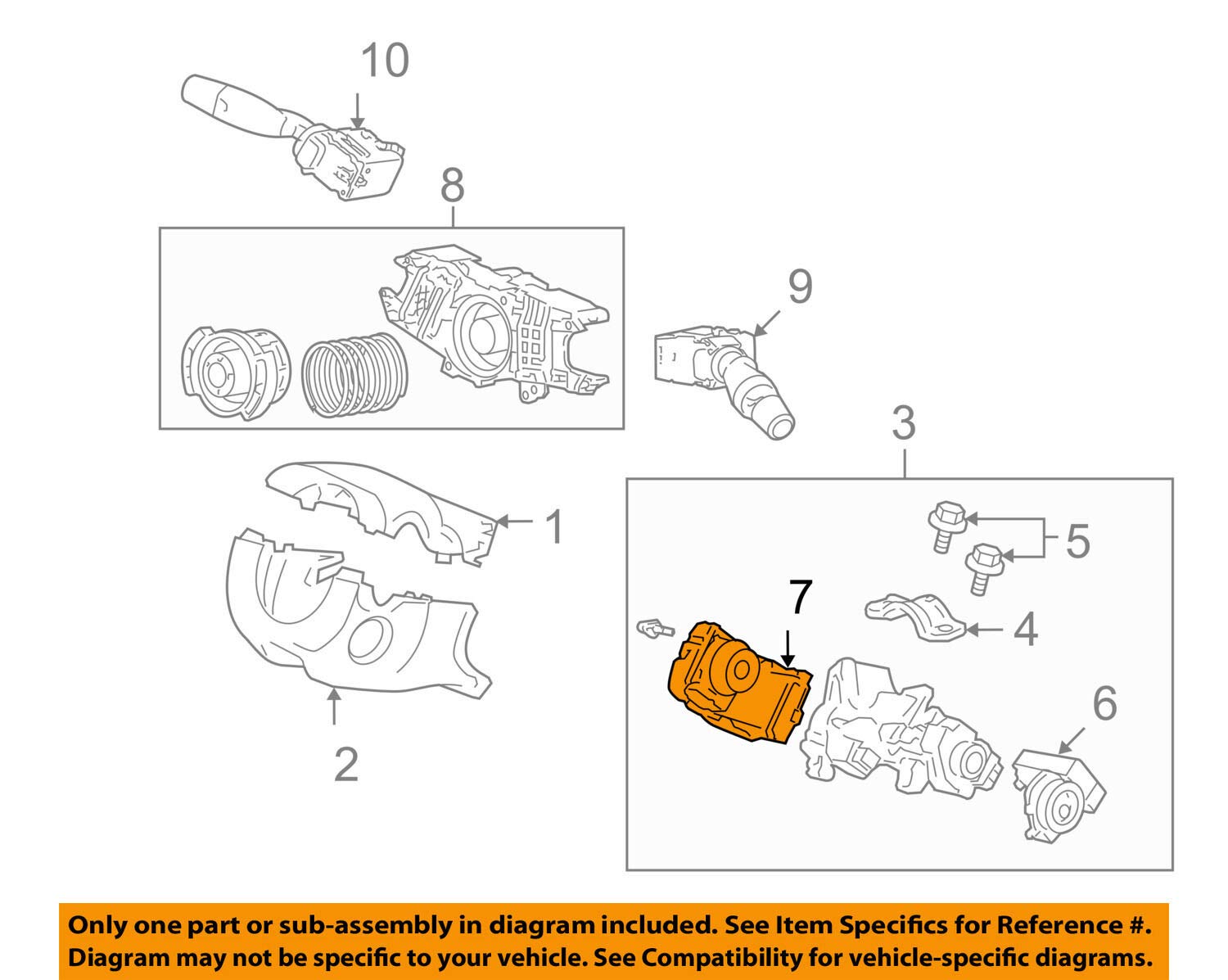 Genuine Honda 35130-Saa-J51 Steering Switch