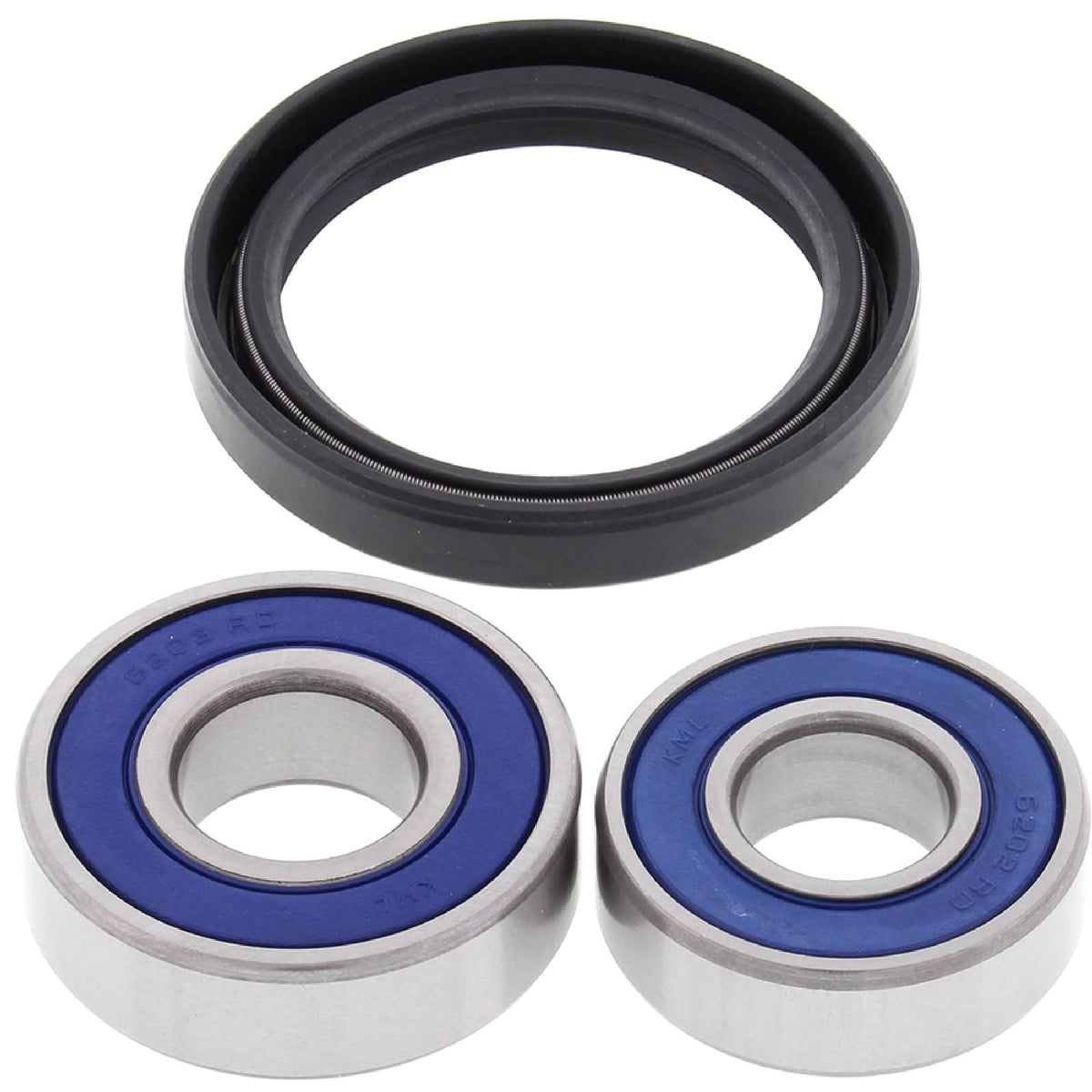 All Balls Racing Front Wheel Bearing Kit 25-1195 Compatible With/Replacement For Kawasaki KL 250 KLR 1985 1986 1987 1988 1989-19