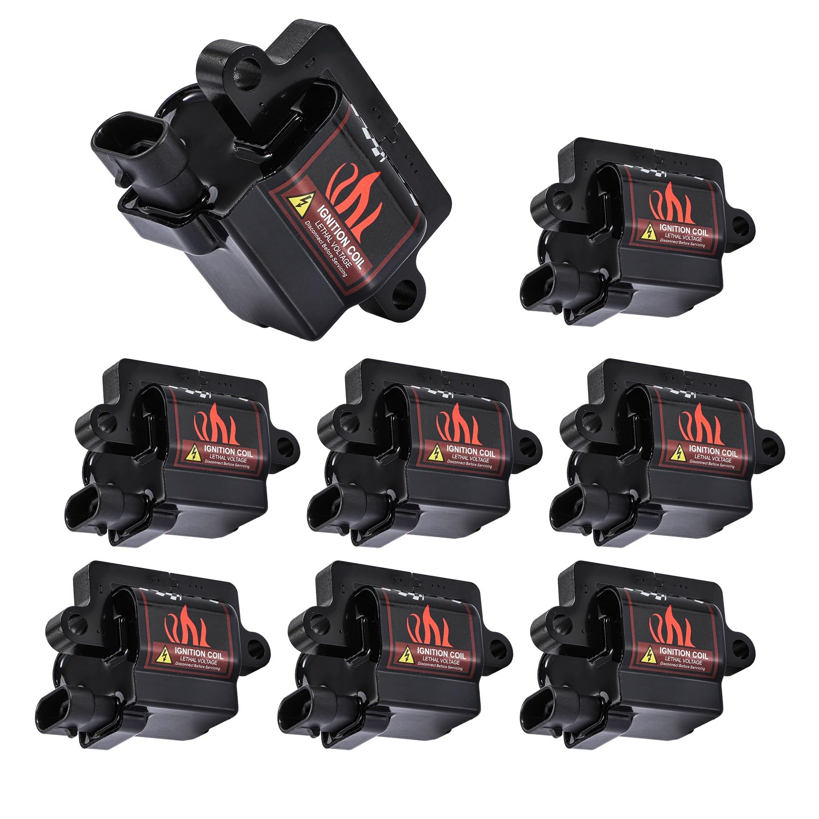 Bang4Buck 8Pcs Uf271 D581 Ignition Coil Pack Compatible With Cadillac Chevy Gmc Sierra Suburban Escalade Avalanche Silverado 4.8