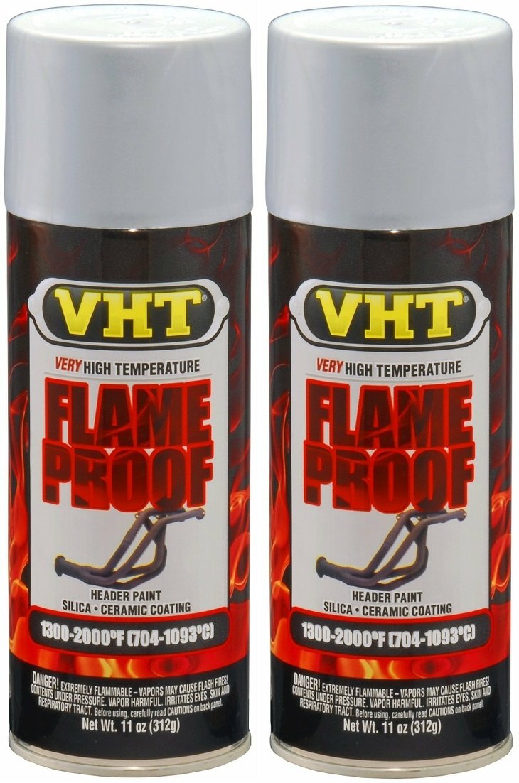 Vht Sp117 Flameproof Coating Flat Aluminum Paint Can - 11 Oz. - 2 Pack