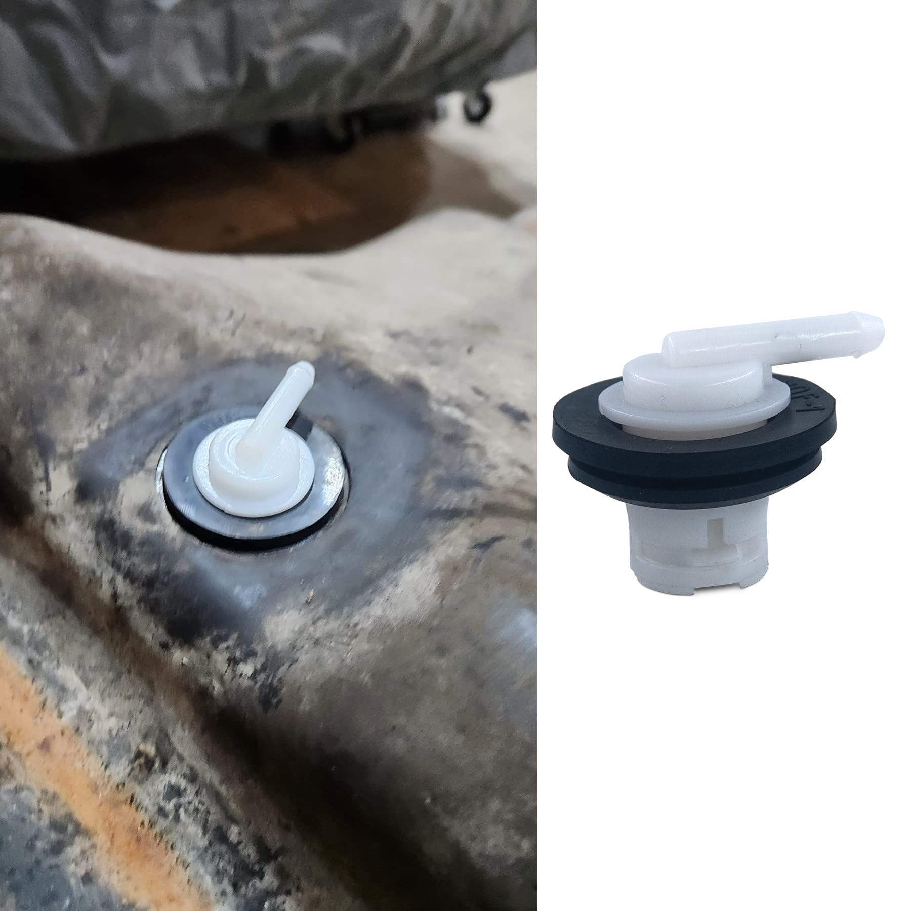 Suspenix Fuel Tank Vent With Grommet Seal Compatible With Ford 1980-1996 F150 F250, 1980-1997 F350 Thunderbird (Pack Of 1)