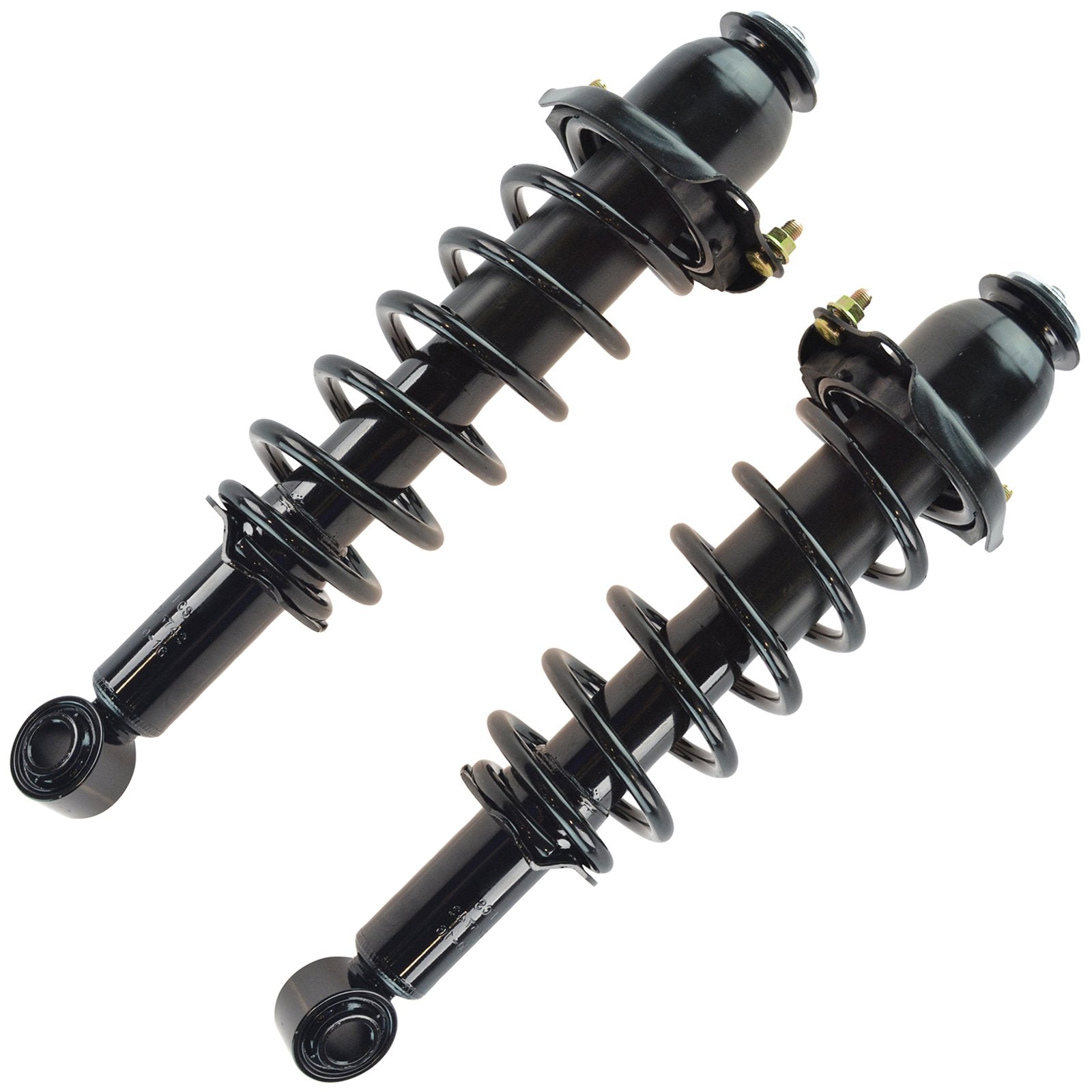 Trq Rear Strut & Coil Spring Assembly Set Driver & Passenger Sides Compatible With 10 Pontiac Vibe 09-10 Toyota Corolla 09-13 Ma