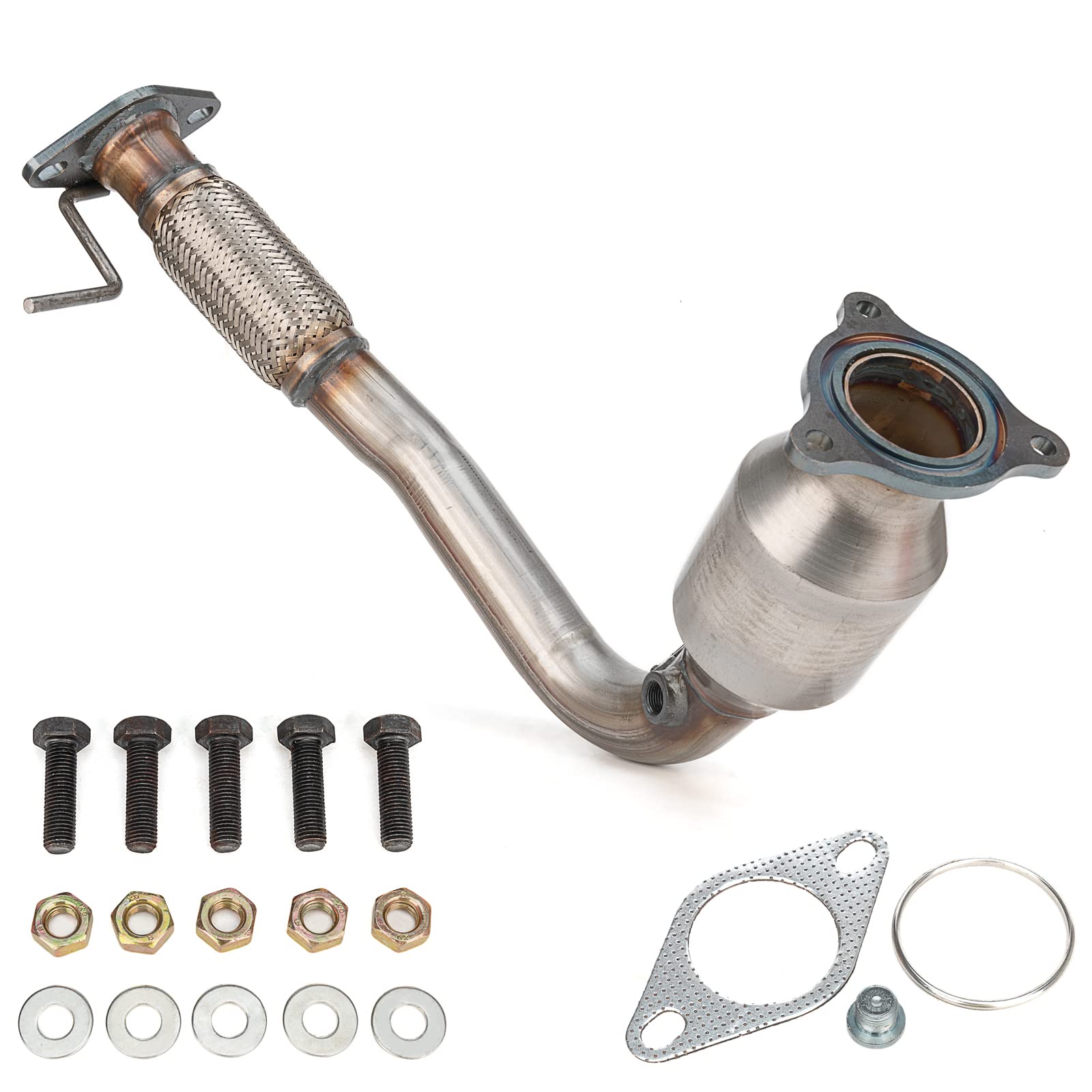 Fomiuzy High Flow Front Catalytic Converter Kit Direct-Fit Chevy Equinox Gmc Terrain 2010 2011 2012 2013 2014 Captiva Sport 2012