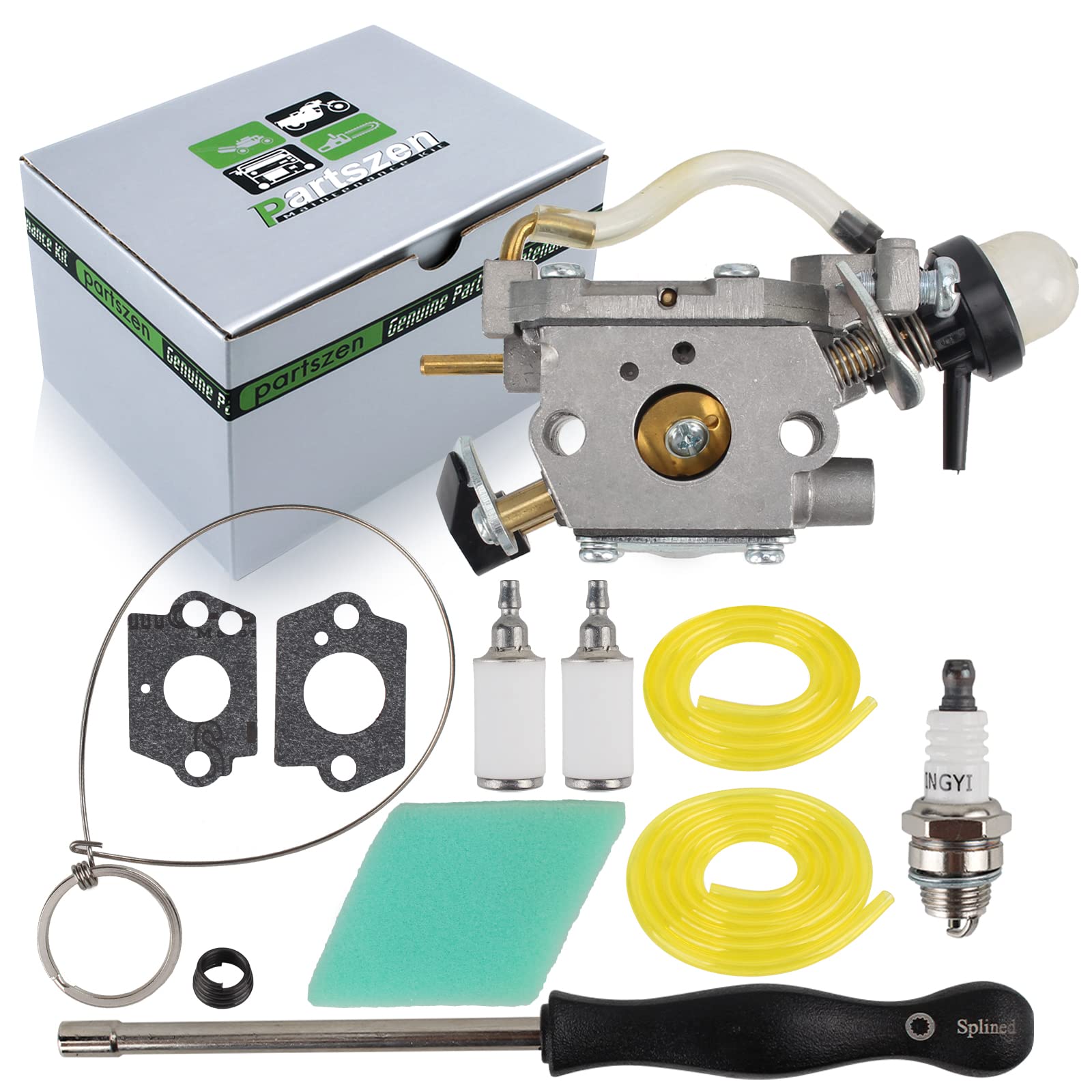 Partszen Carburetor For Fx26Sce And Sst25Ce W25Cbk W25Cf W25Sfk W25Sb W25Cfk (967184401) Replace String Trimmer 577135901 577135