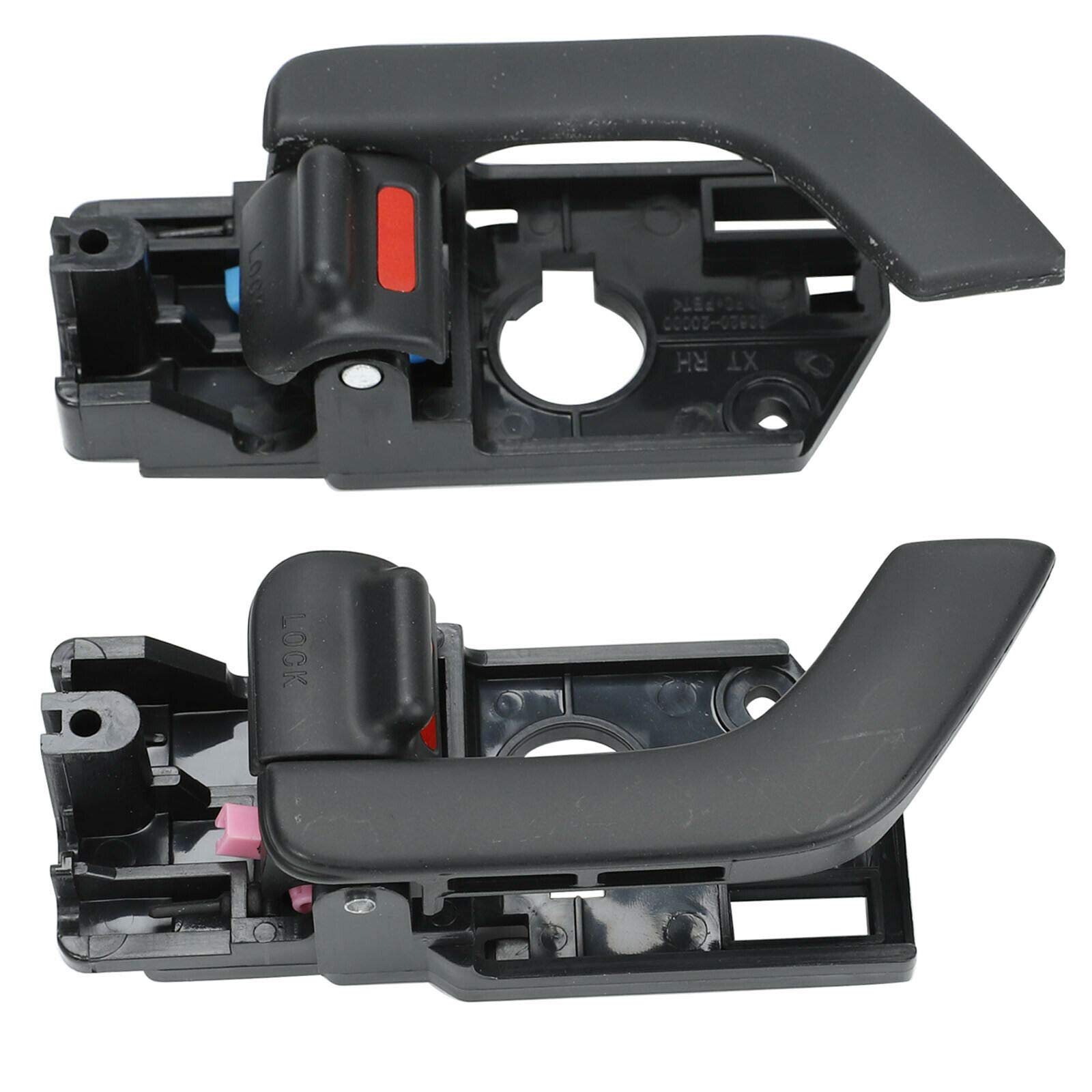 Baclaugh Pair Inside Door Handles Right & Left Replacement For 03-08 Hyundai Tiburon New 826202C000Lk 826102C000Lk
