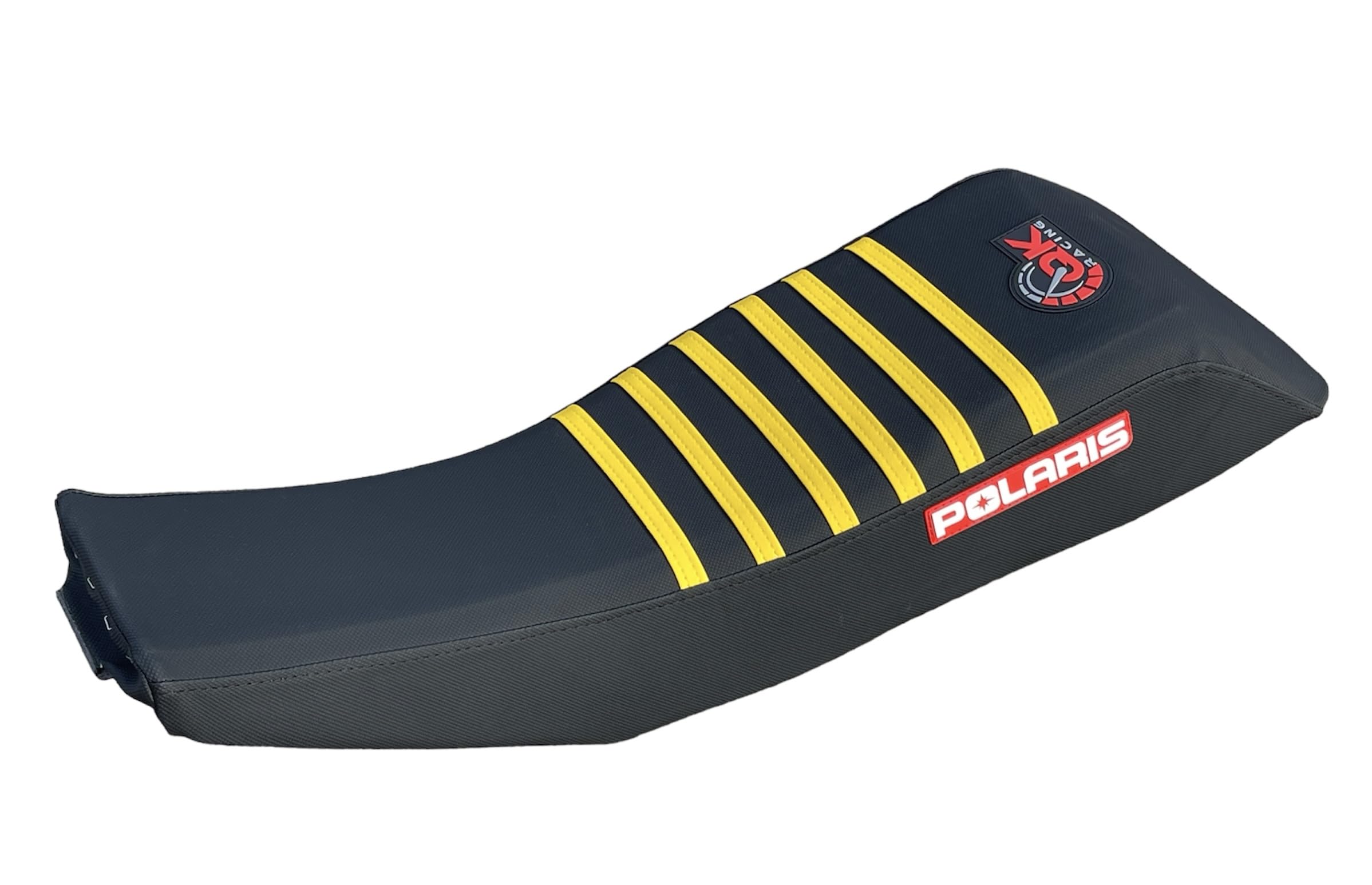 QK RACING Polaris Scrambler Trailblazer Sport 250 400 500 Seat Cover 1995-2003 Black/Yellow