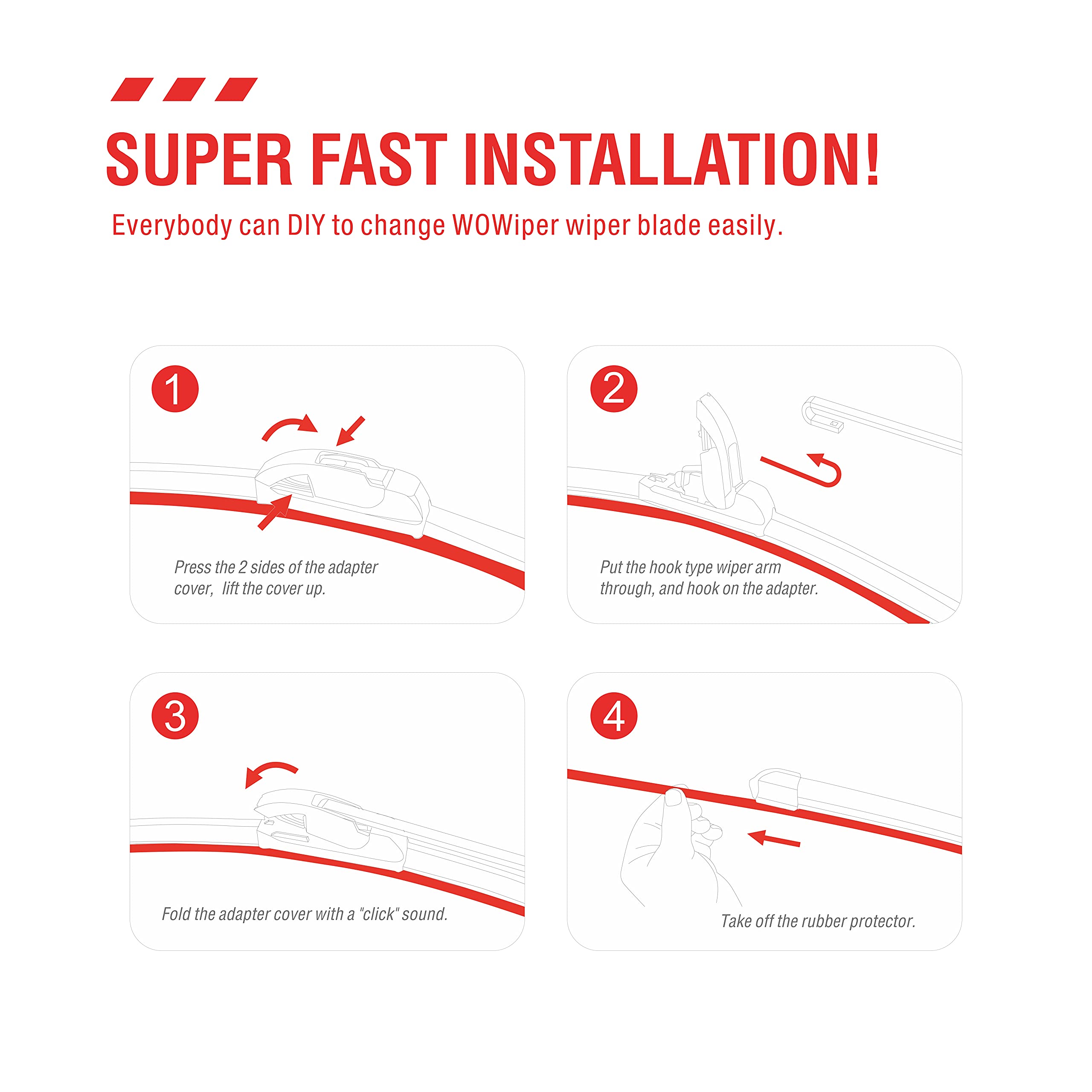 Oem Quality Performance Premium Wiper Blades 28 15,All-Season Auto Replacement Windshield Wiper Blades,Fit Nissan Sentra 2013 20