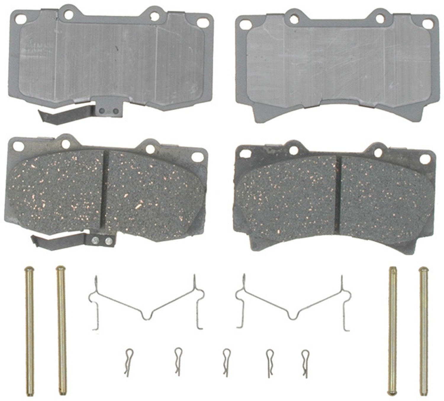 Acdelco Silver 14D1119Ch Ceramic Front Disc Brake Pad Set With Hardware