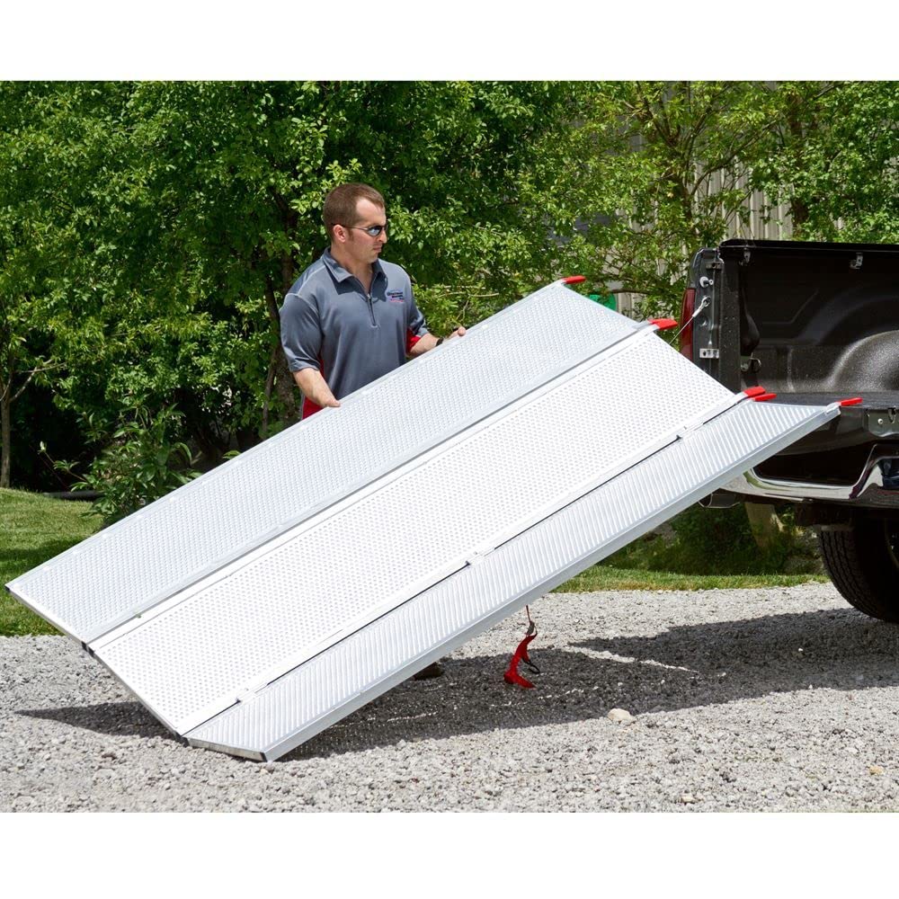 Black Widow 94'' X 54'' Solid Surface Folding Atv Pickup Truck Ramp