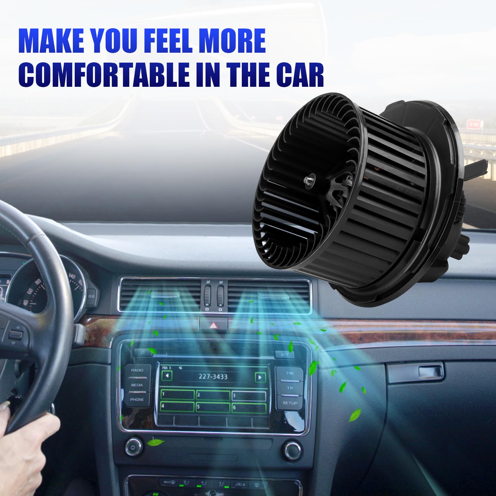 Hvac Heater Blower Motor With Fan Fits For 2005 2006 2007 2008 2009 2010 2011 2012 2013 2014 Volkswagen Vw Jetta Tiguan Passat R