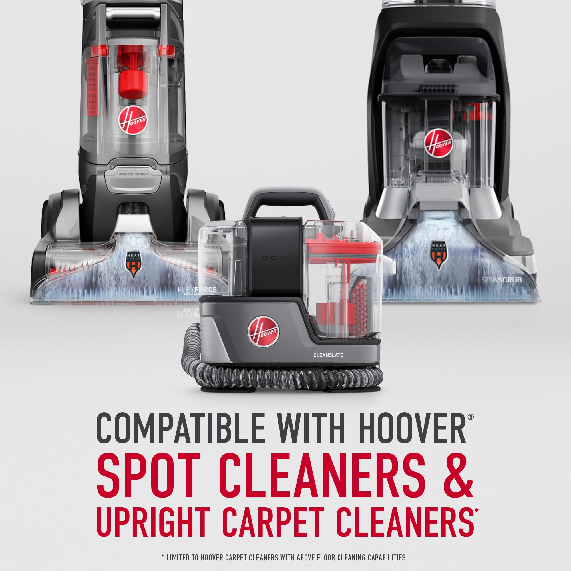 Hoover CleanSlate 5-Piece Interior Car Cleaning Kit, Compatible with Hoover Spot & Carpet Cleaners, Removes Wet & Dry Messes, In