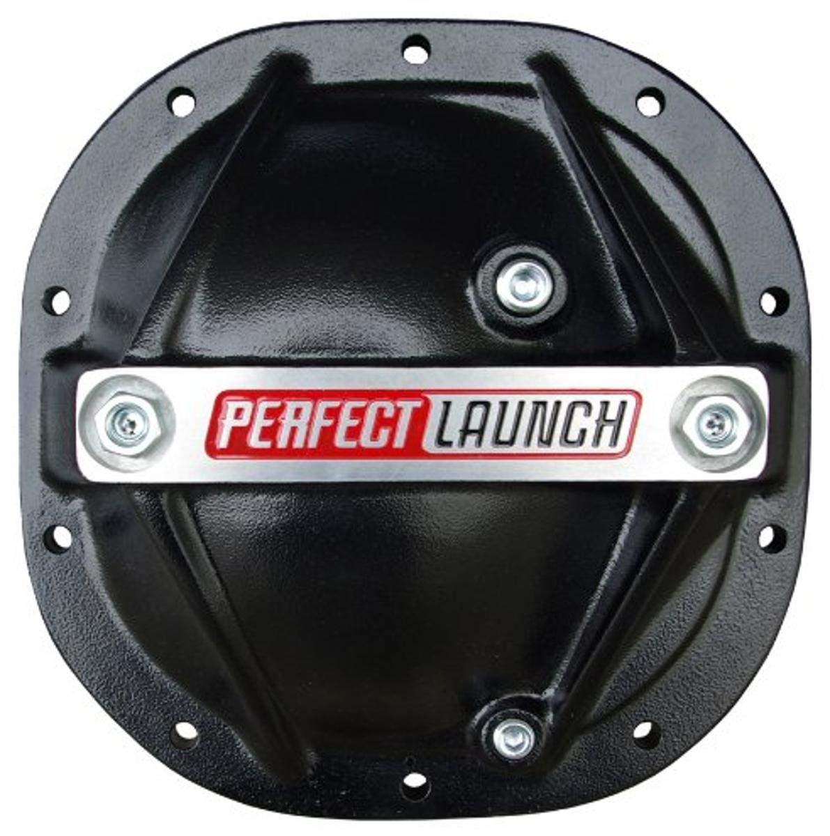 Proform 69501 Black Aluminum Differential Cover with Perfect Launch Logo and 8.8' Bearing Cap Stabilizer Bolts for Ford