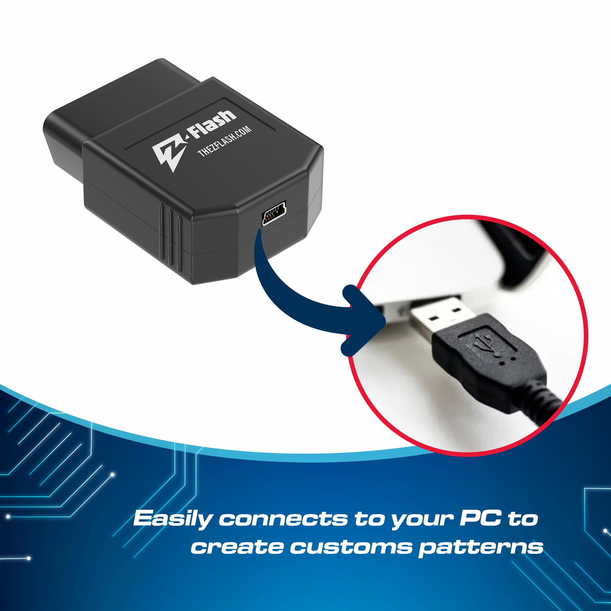 Z-Flash Vehicle Flasher for Ford F-150 2011-2020, F-250 2011-2019, Explorer 2014-2019, Expedition 2016-2019, Taurus 2015-2018 -